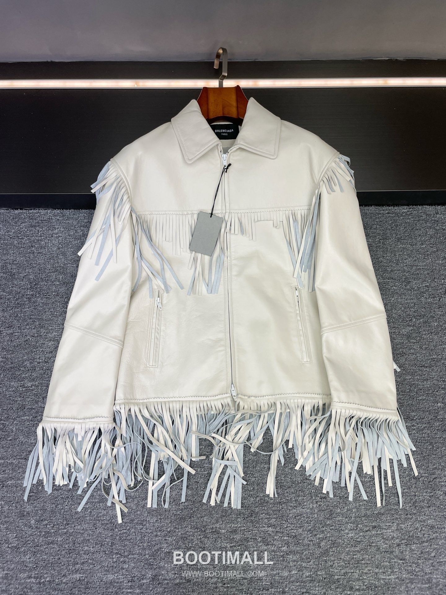Balenciaga Fringe Lambskin Jacket Black 발렌시아가 프린지 램스킨 재킷 양가죽 블랙 10