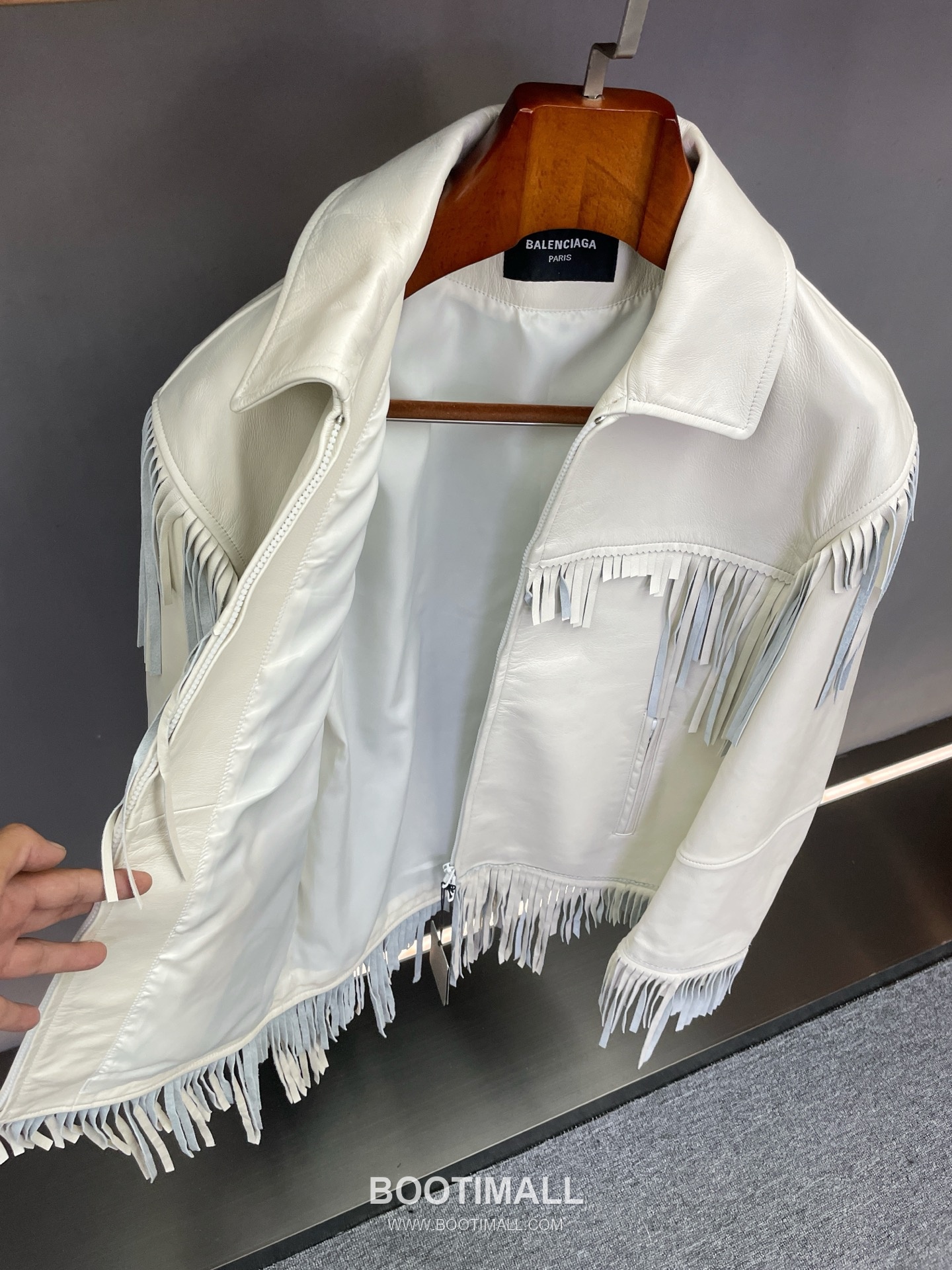 Balenciaga Fringe Lambskin Jacket Black 발렌시아가 프린지 램스킨 재킷 양가죽 블랙 21