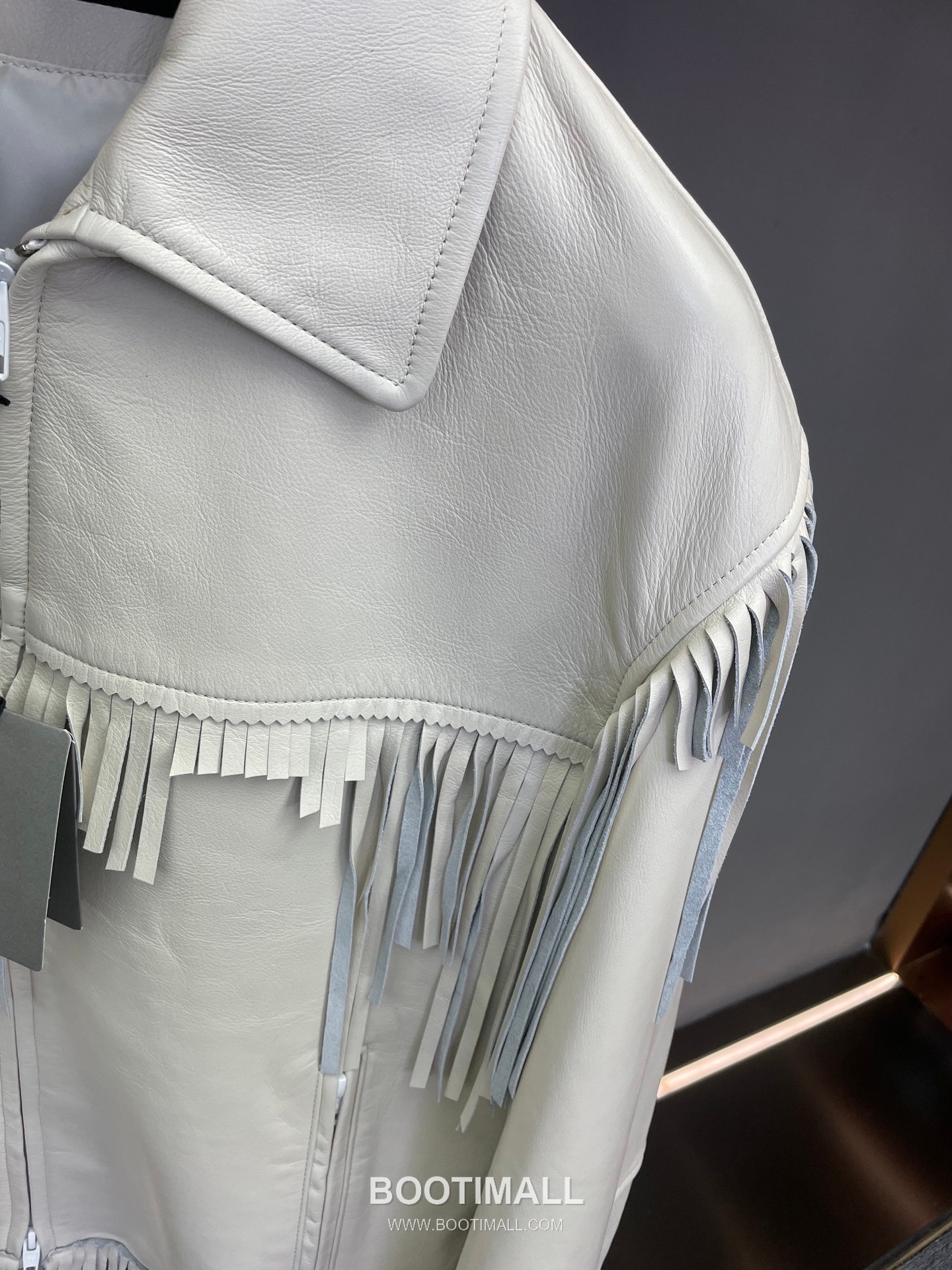 Balenciaga Fringe Lambskin Jacket Black 발렌시아가 프린지 램스킨 재킷 양가죽 블랙 24