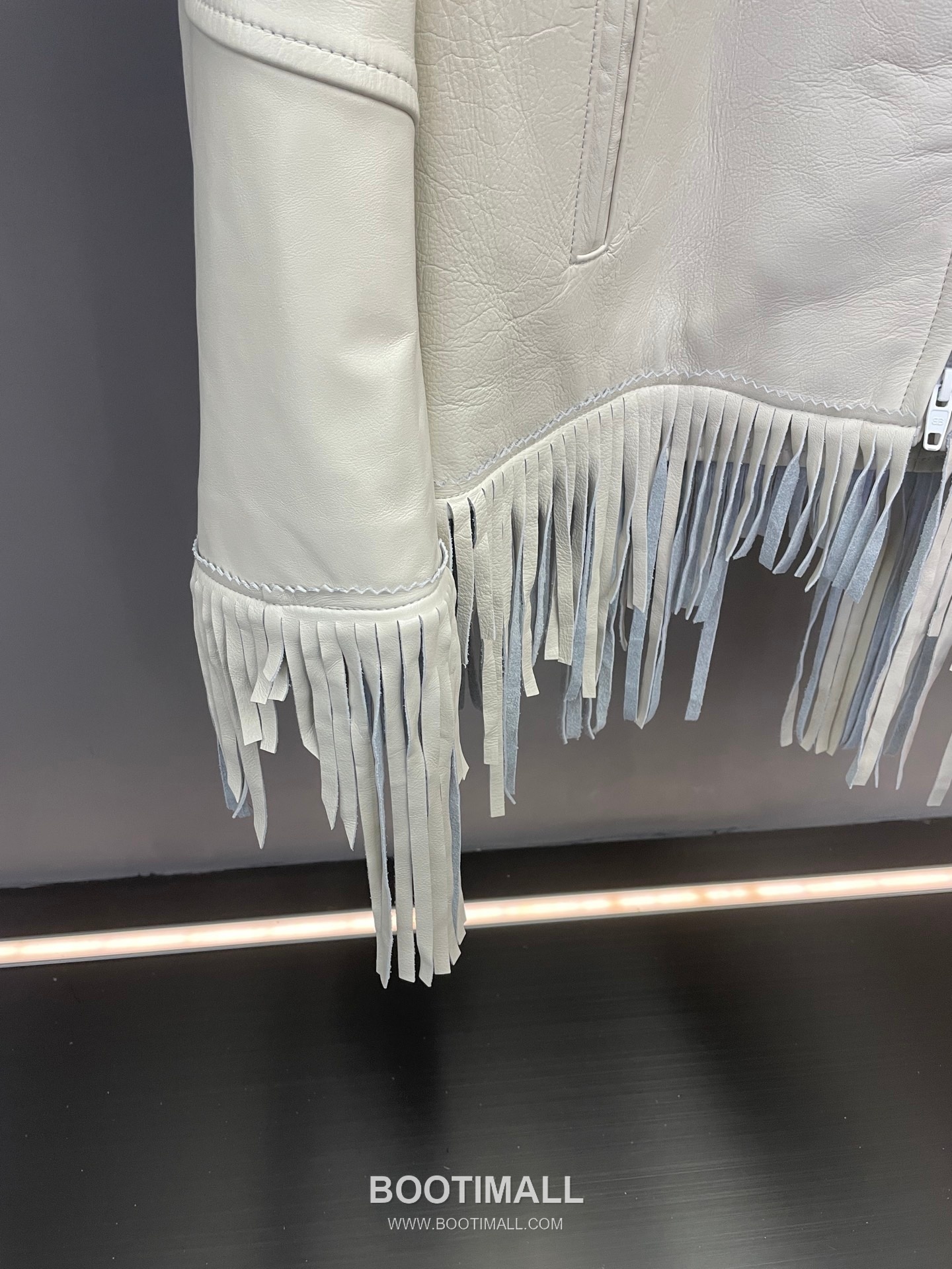 Balenciaga Fringe Lambskin Jacket Black 발렌시아가 프린지 램스킨 재킷 양가죽 블랙 25