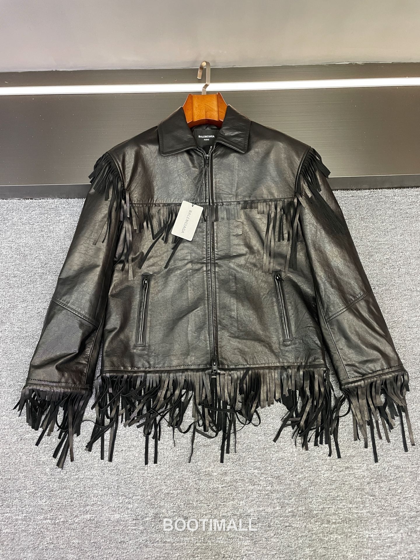 Balenciaga Fringe Lambskin Jacket Black 발렌시아가 프린지 램스킨 재킷 양가죽 블랙 5