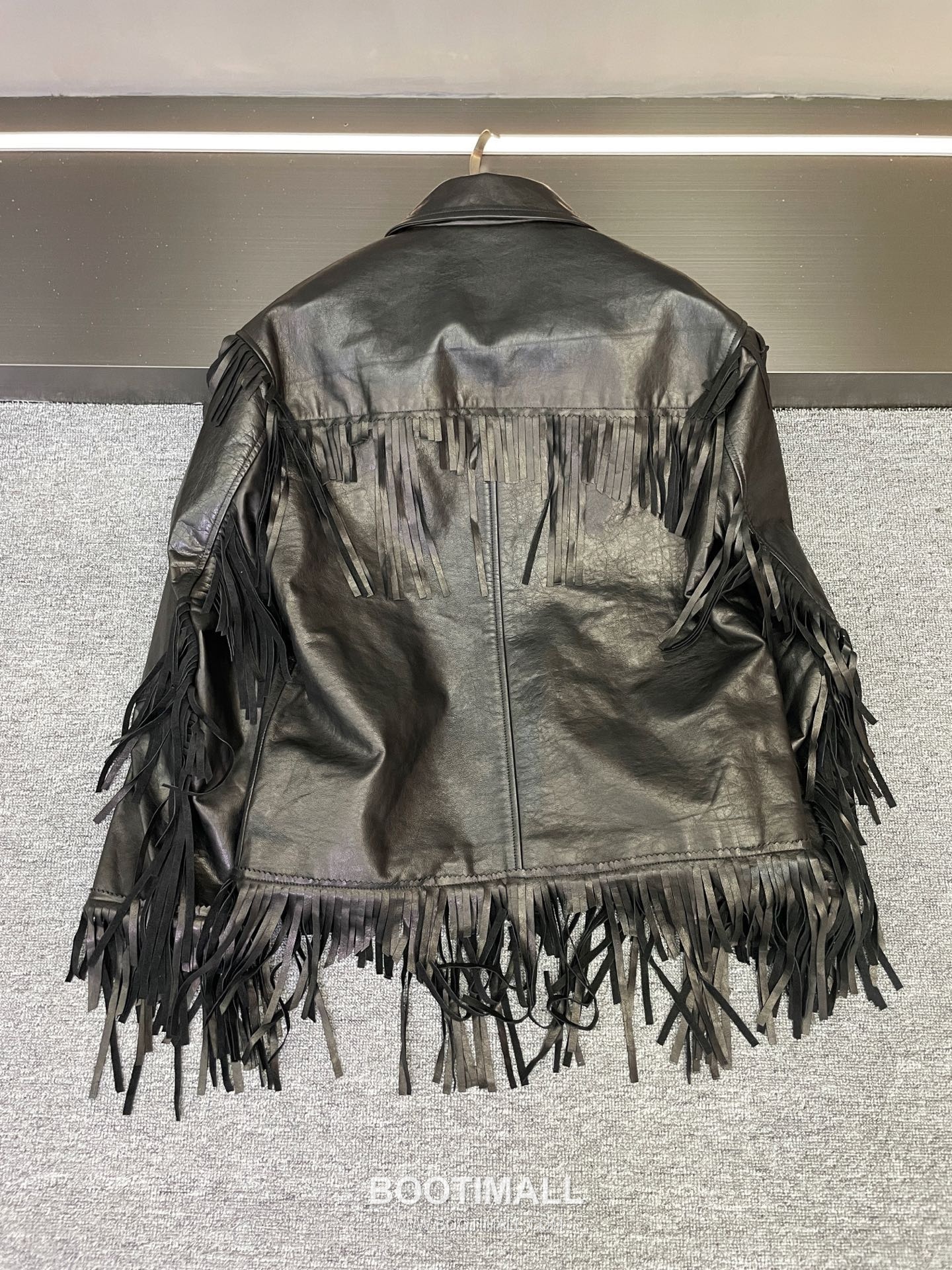 Balenciaga Fringe Lambskin Jacket Black 발렌시아가 프린지 램스킨 재킷 양가죽 블랙 6