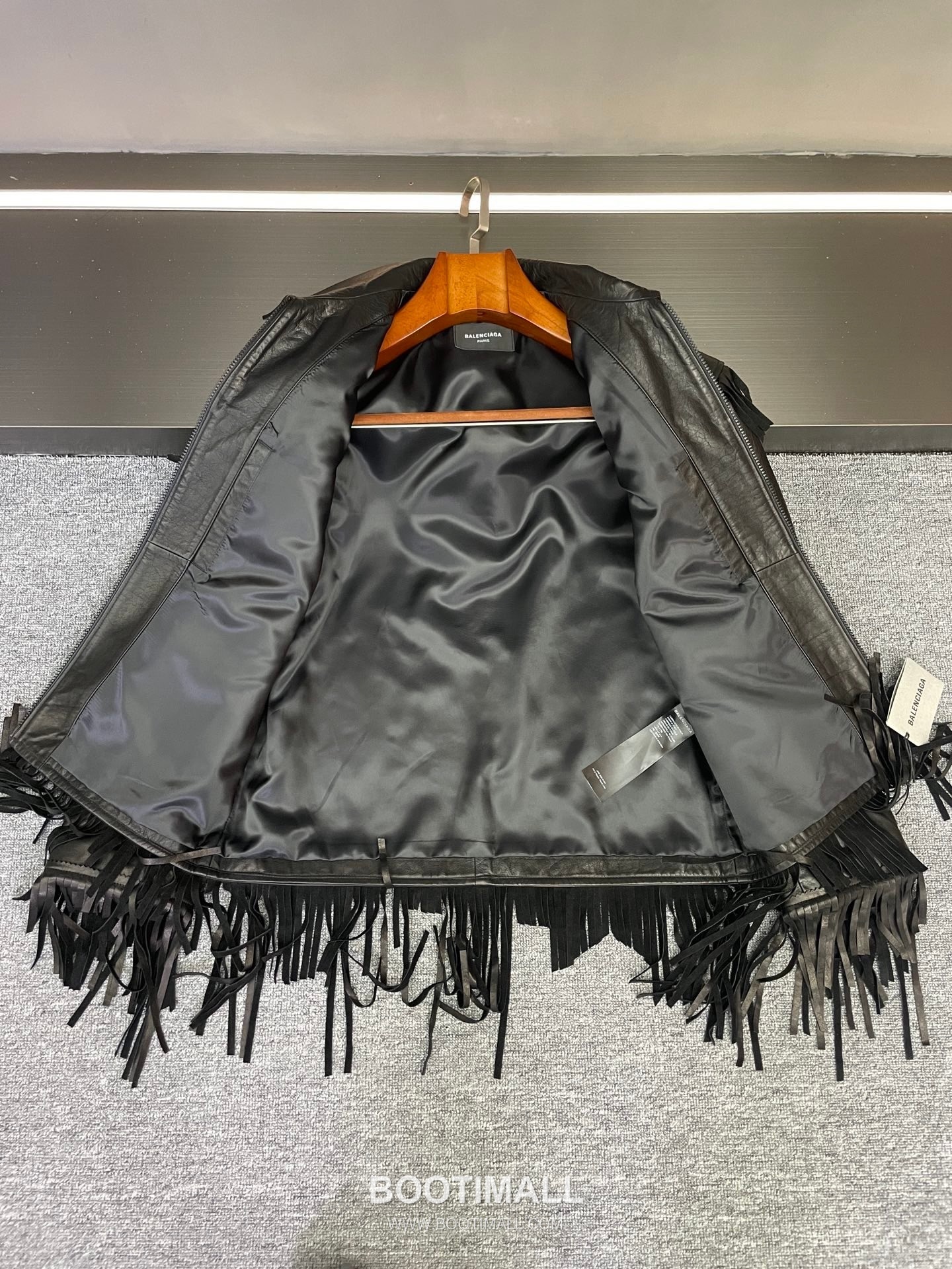 Balenciaga Fringe Lambskin Jacket Black 발렌시아가 프린지 램스킨 재킷 양가죽 블랙 7