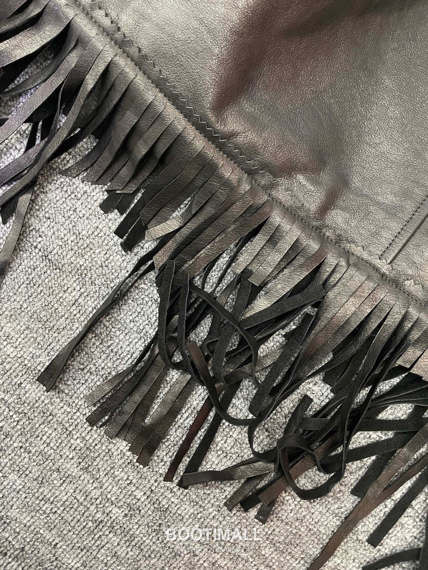 Balenciaga Fringe Lambskin Jacket Black 발렌시아가 프린지 램스킨 재킷 양가죽 블랙 9