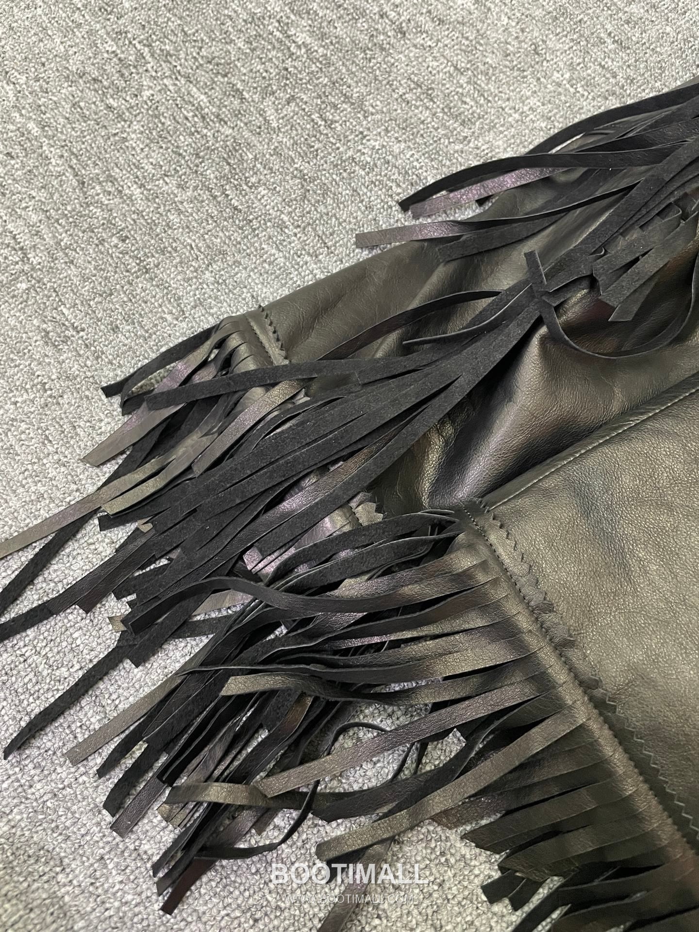 Balenciaga Fringe Lambskin Jacket Black 발렌시아가 프린지 램스킨 재킷 양가죽 블랙 10