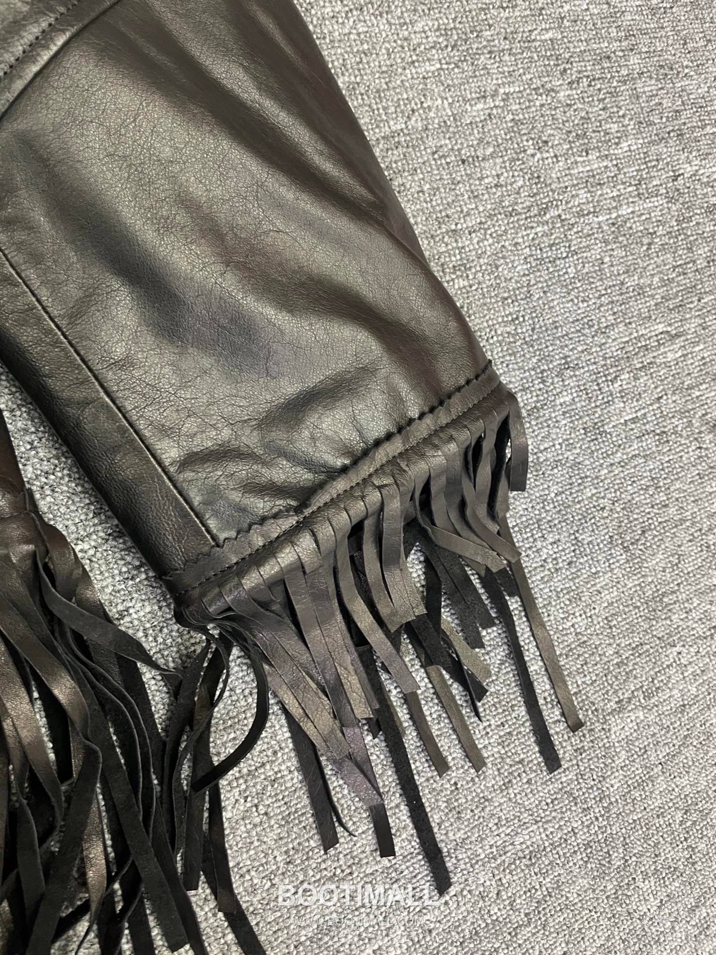 Balenciaga Fringe Lambskin Jacket Black 발렌시아가 프린지 램스킨 재킷 양가죽 블랙 12