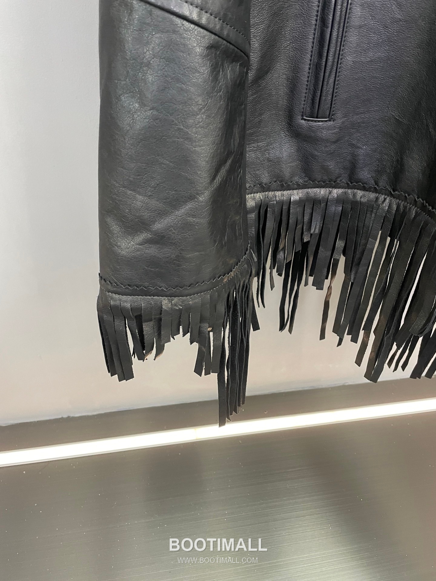 Balenciaga Fringe Lambskin Jacket Black 발렌시아가 프린지 램스킨 재킷 양가죽 블랙 19
