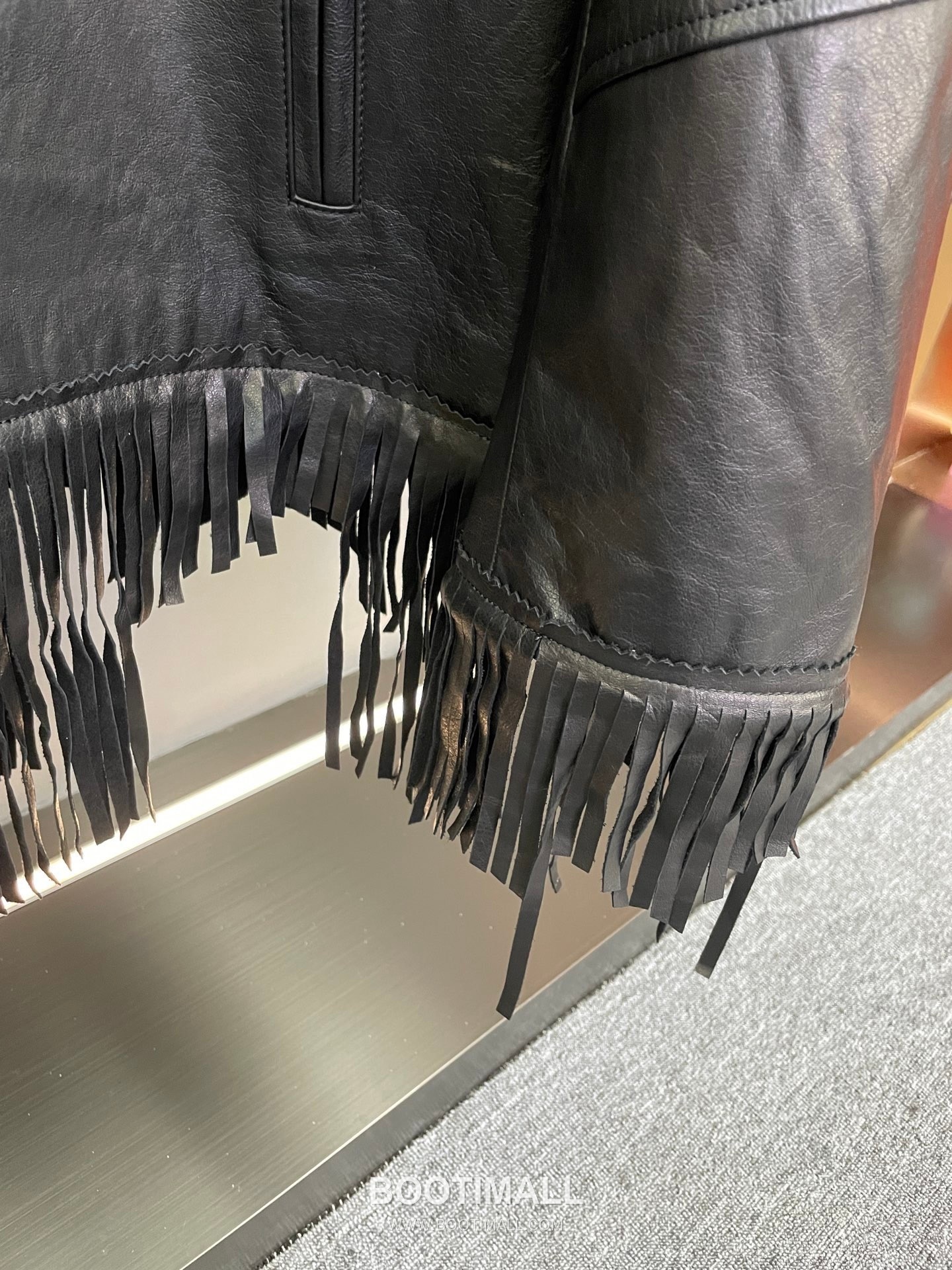 Balenciaga Fringe Lambskin Jacket Black 발렌시아가 프린지 램스킨 재킷 양가죽 블랙 20