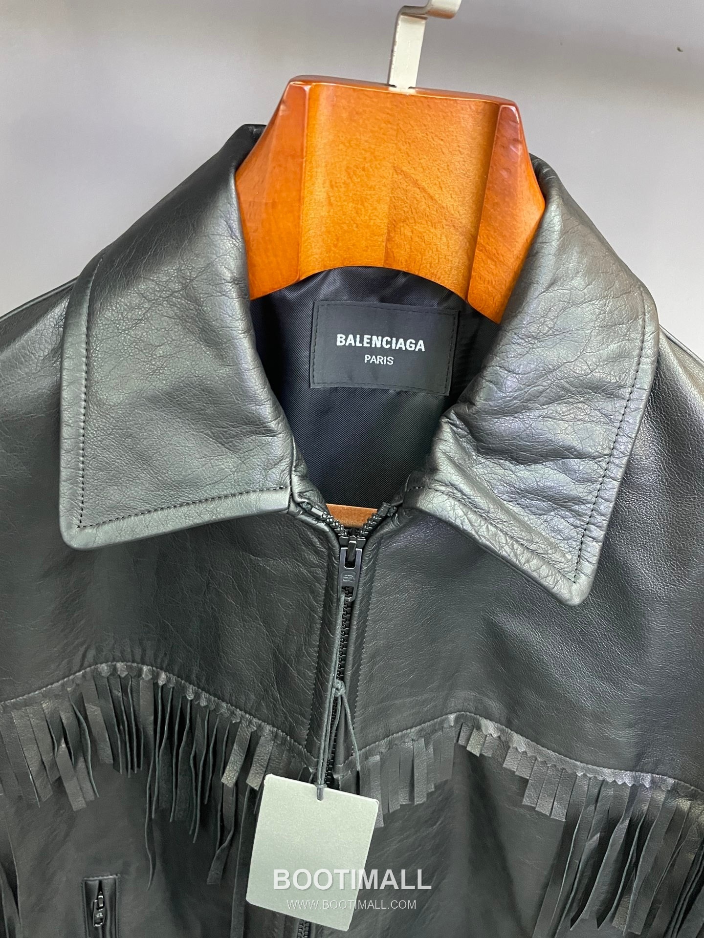Balenciaga Fringe Lambskin Jacket Black 발렌시아가 프린지 램스킨 재킷 양가죽 블랙 22