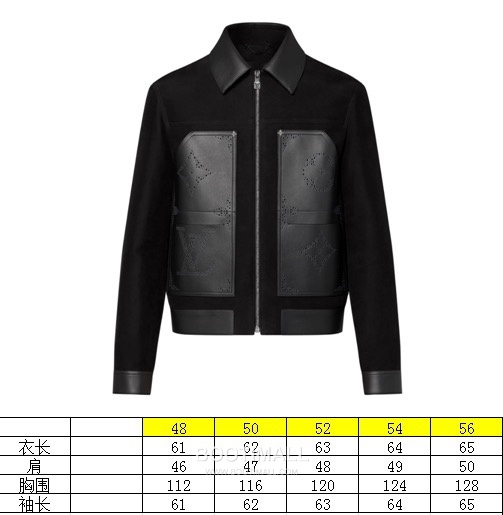 Louis Vuitton Laser-Perforated Shearling Jacket Lambskin Black Leather 루이비통 레이저 펀칭 시어링 재킷 양가죽 블랙 가죽 1