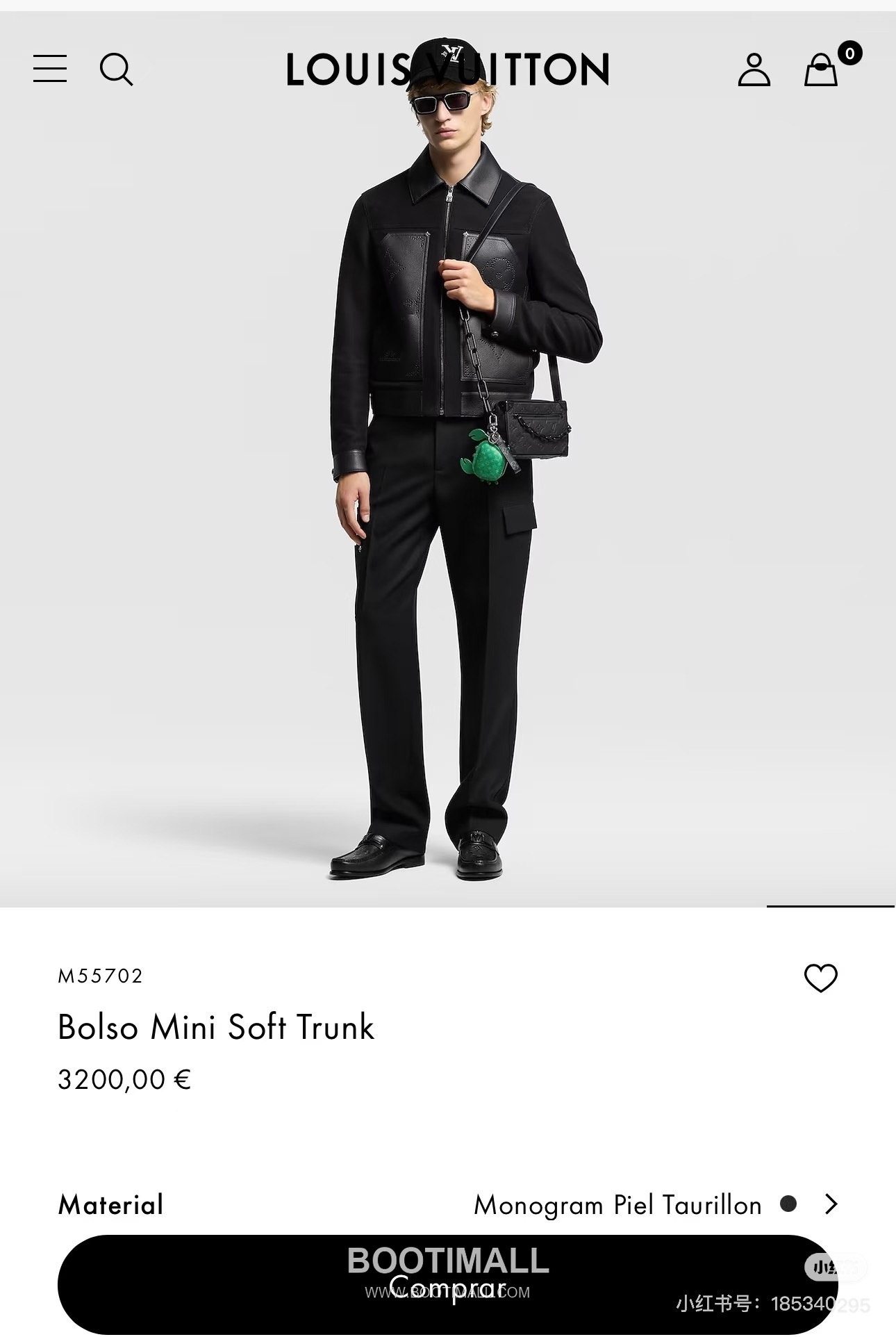 Louis Vuitton Laser-Perforated Shearling Jacket Lambskin Black Leather 루이비통 레이저 펀칭 시어링 재킷 양가죽 블랙 가죽 3