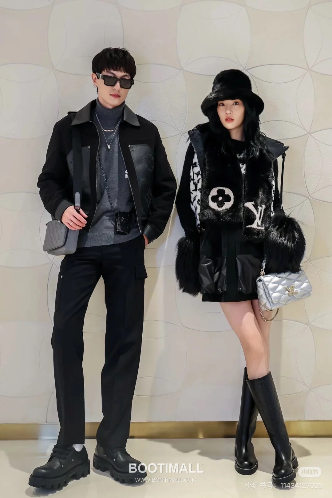 Louis Vuitton Laser-Perforated Shearling Jacket Lambskin Black Leather 루이비통 레이저 펀칭 시어링 재킷 양가죽 블랙 가죽 4