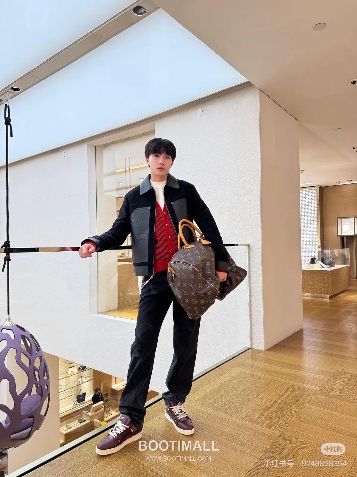 Louis Vuitton Laser-Perforated Shearling Jacket Lambskin Black Leather 루이비통 레이저 펀칭 시어링 재킷 양가죽 블랙 가죽 6