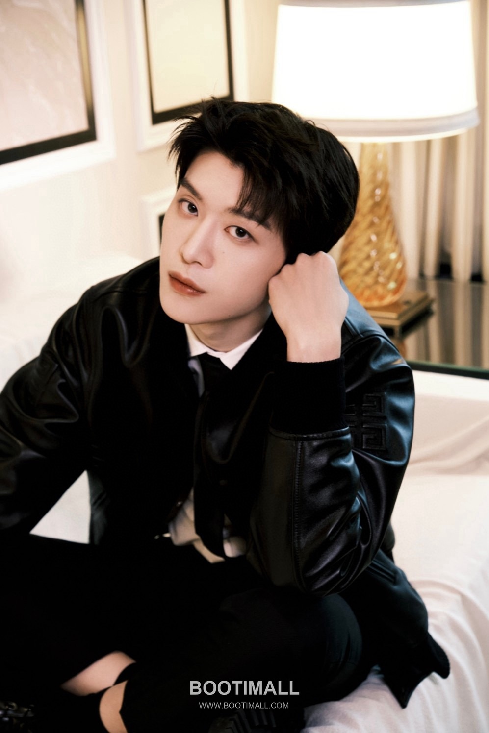 Givenchy Labyrinth Embossed Varsity Lambskin Black Jacket 지방시 라비린스 엠보스 바시티 양가죽 블랙 자켓 4