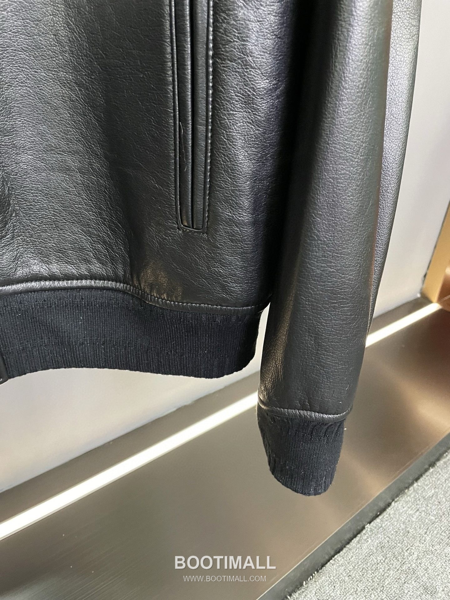 Givenchy Labyrinth Embossed Varsity Lambskin Black Jacket 지방시 라비린스 엠보스 바시티 양가죽 블랙 자켓 23