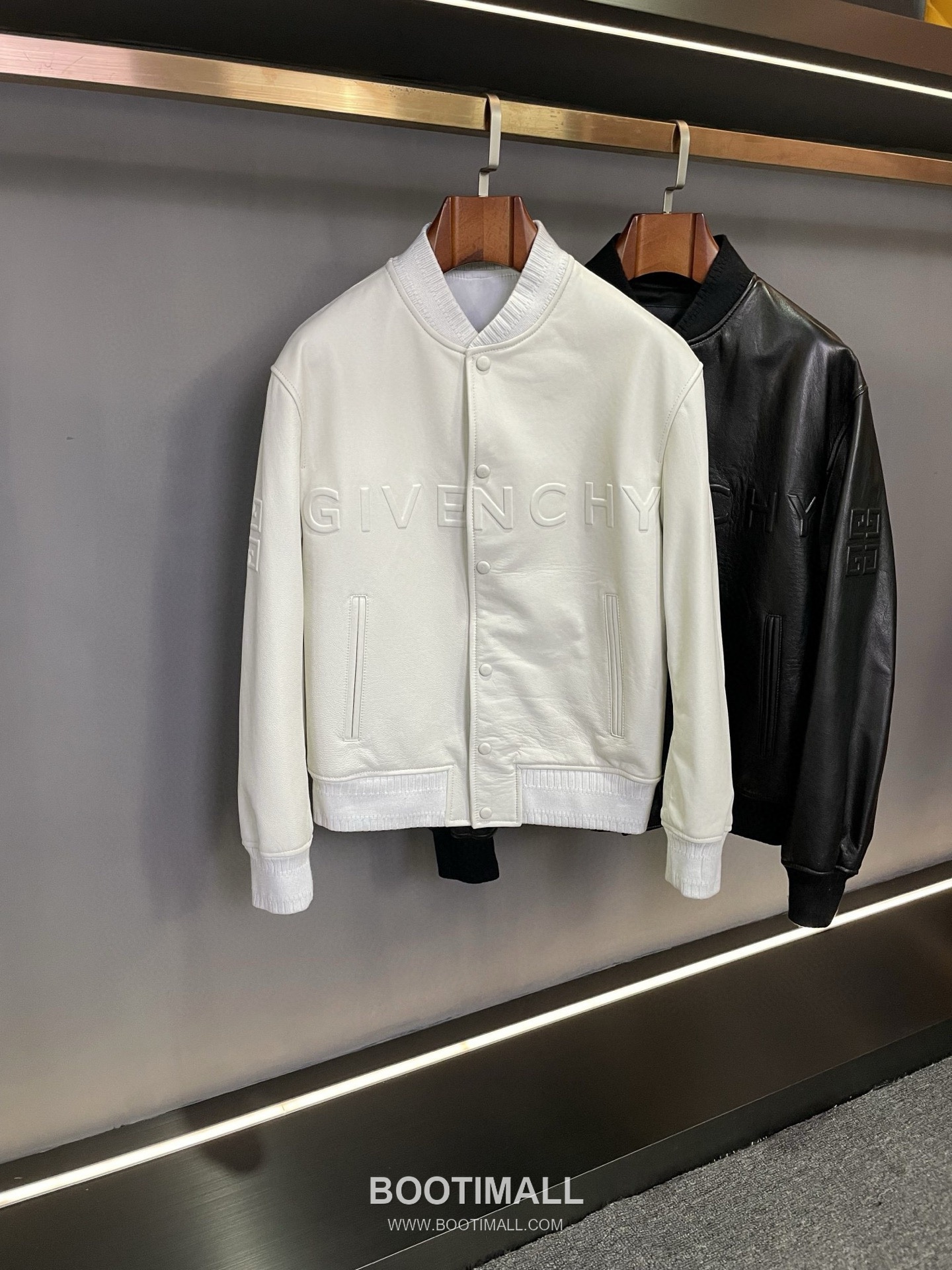 Givenchy Labyrinth Embossed Varsity Lambskin Black Jacket 지방시 라비린스 엠보스 바시티 양가죽 블랙 자켓 13