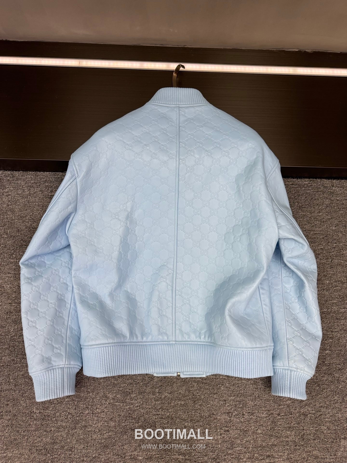 Gucci Double G Embossed Lambskin Jacket Blue 구찌 더블 G 엠보스드 램스킨 재킷 블루 13