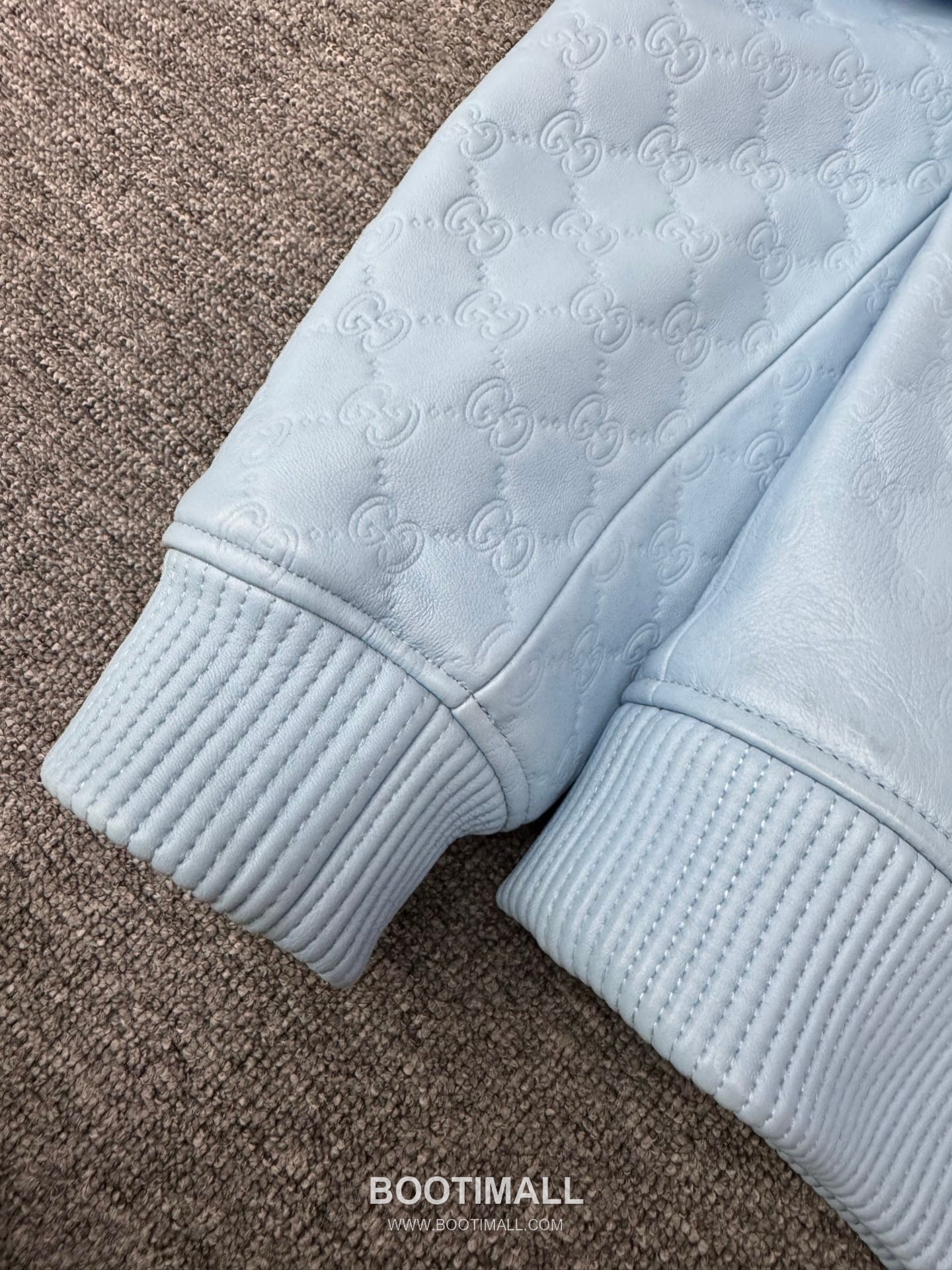 Gucci Double G Embossed Lambskin Jacket Blue 구찌 더블 G 엠보스드 램스킨 재킷 블루 15