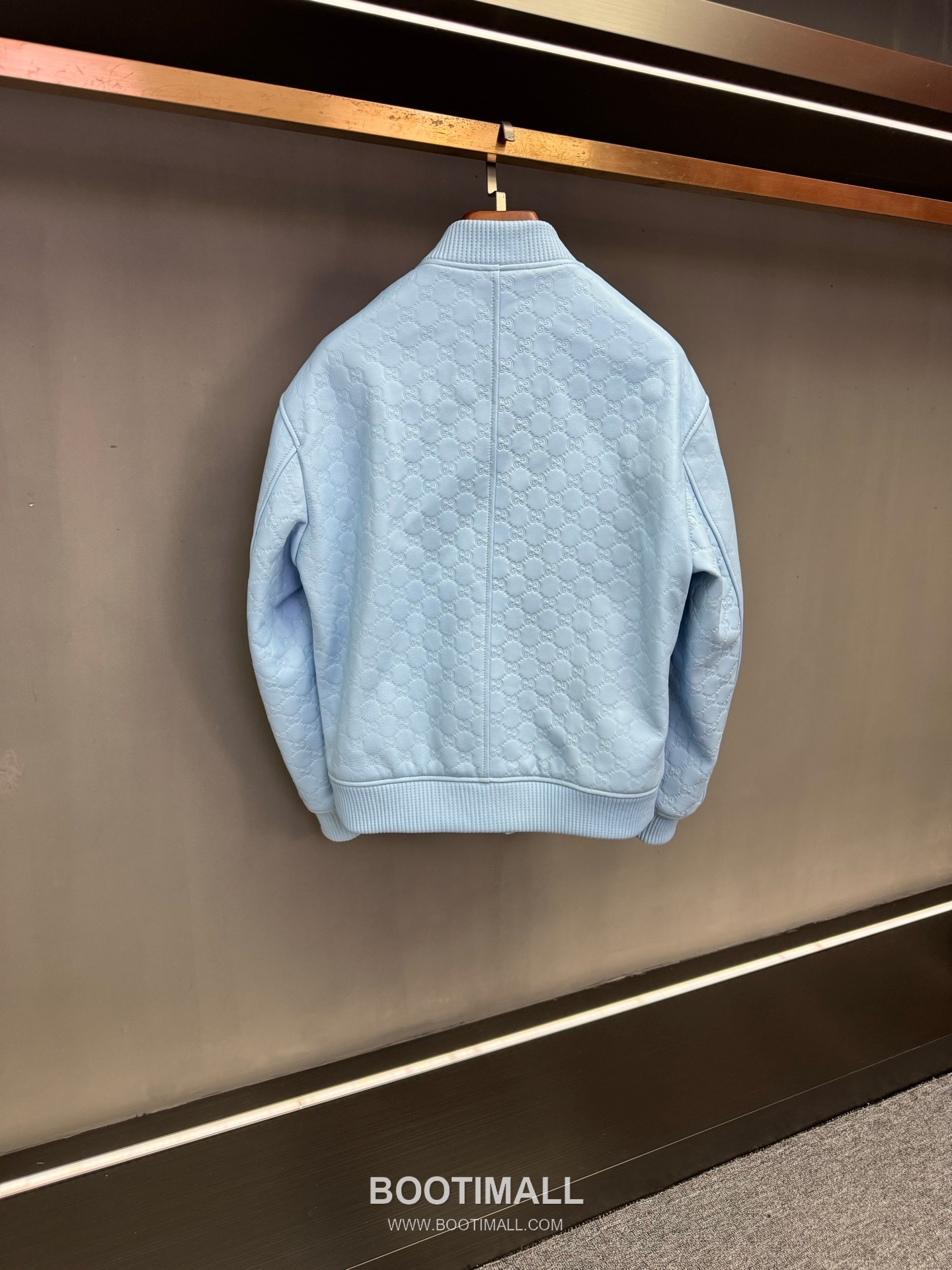 Gucci Double G Embossed Lambskin Jacket Blue 구찌 더블 G 엠보스드 램스킨 재킷 블루 22