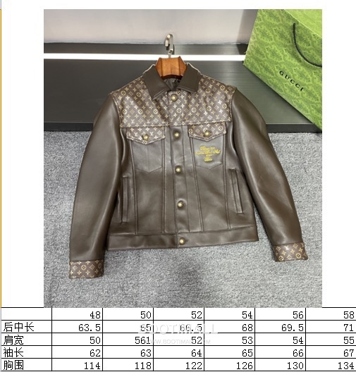 Louis Vuitton Monogram Print Lambskin Jacket 루이비통 모노그램 프린트 램스킨 재킷 양가죽 1