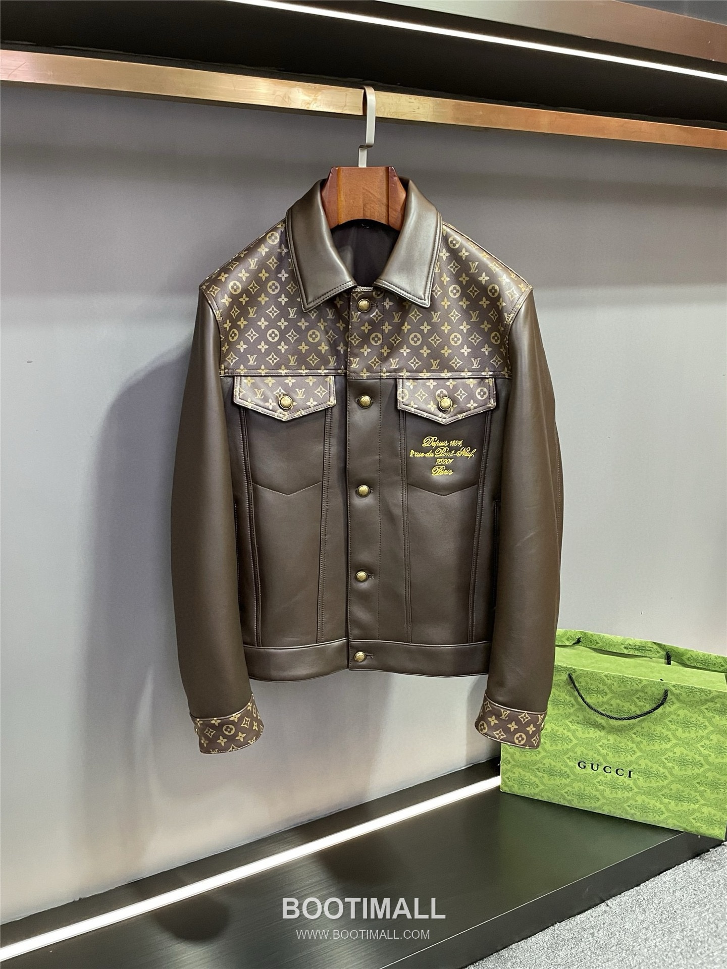 Louis Vuitton Monogram Print Lambskin Jacket 루이비통 모노그램 프린트 램스킨 재킷 양가죽 15