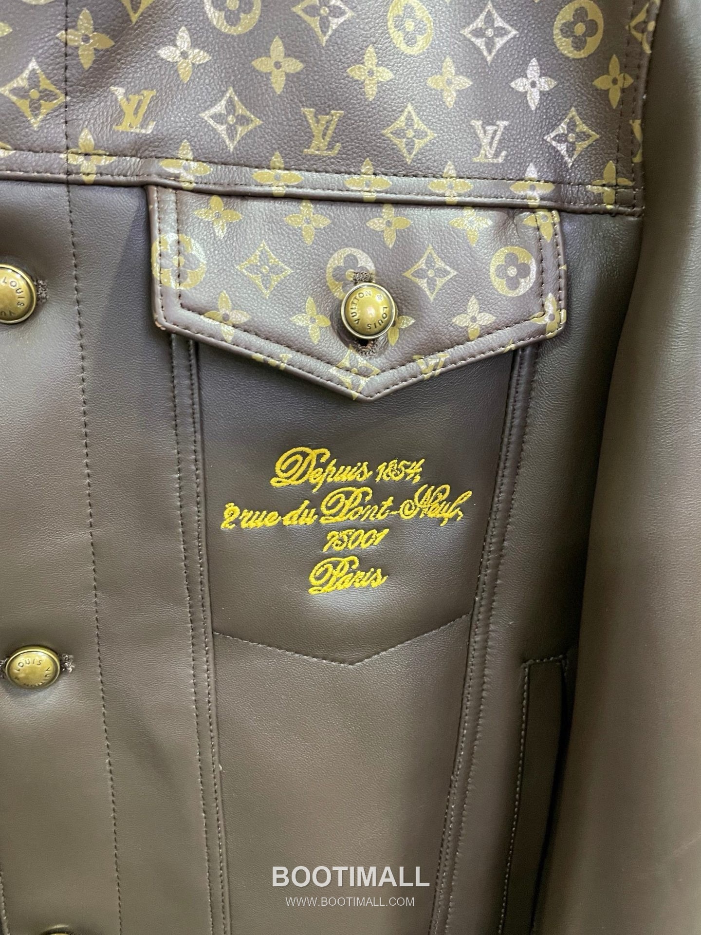 Louis Vuitton Monogram Print Lambskin Jacket 루이비통 모노그램 프린트 램스킨 재킷 양가죽 18