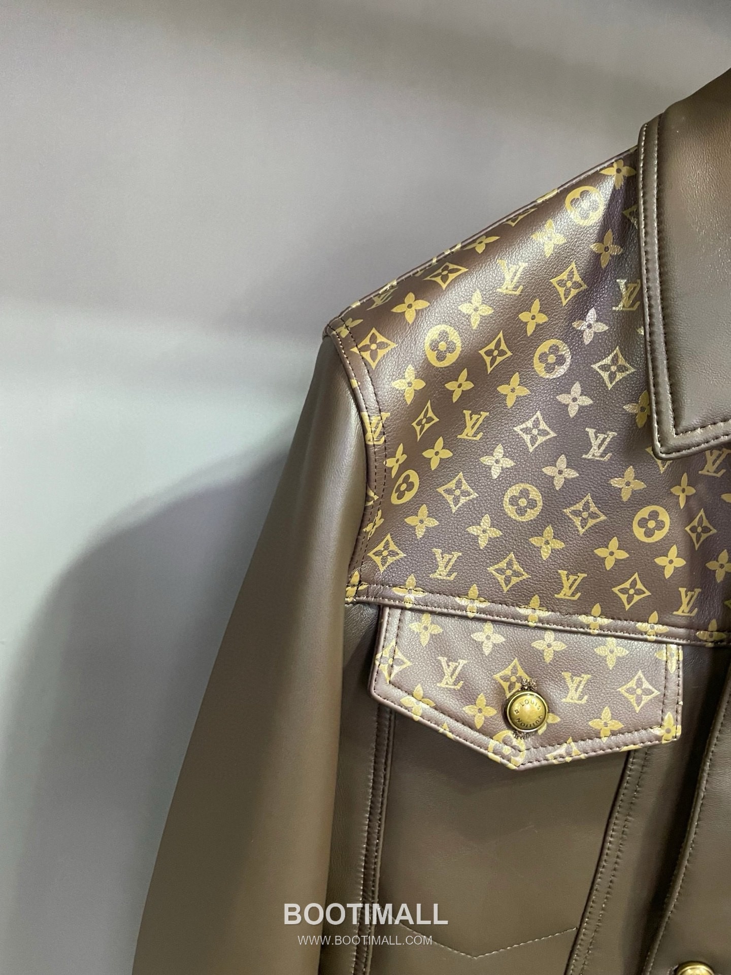 Louis Vuitton Monogram Print Lambskin Jacket 루이비통 모노그램 프린트 램스킨 재킷 양가죽 23