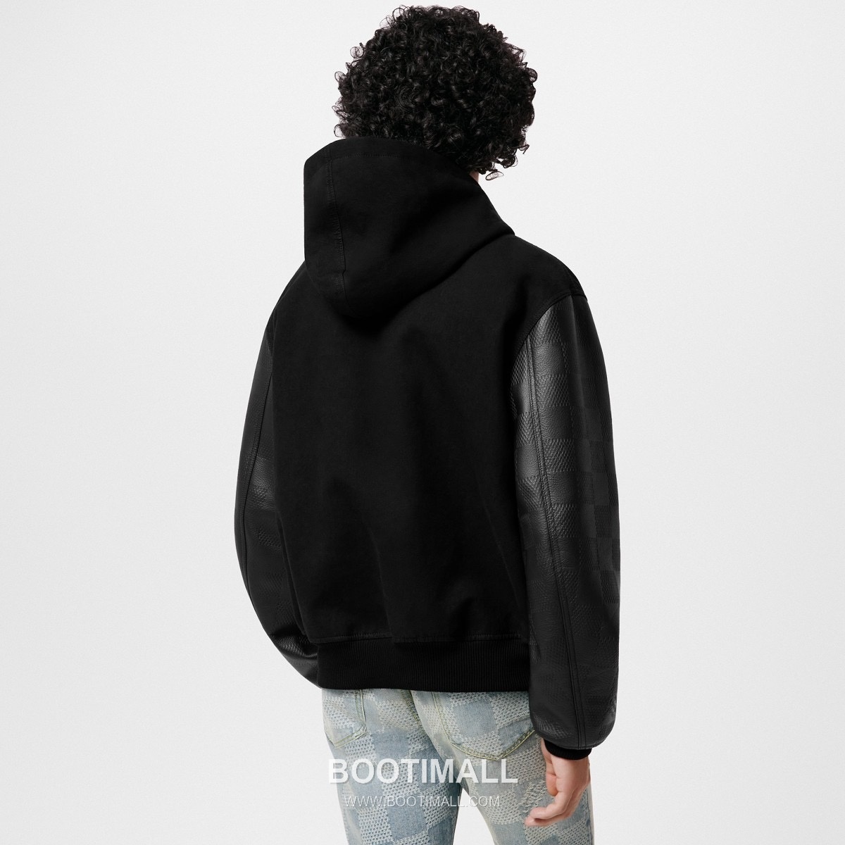 Louis Vuitton Damier-Embossed Hooded Cardigan Lambskin, Terry Cloth Zip-Up Hoodie 루이비통 다미에 엠보스 후드 가디건 양가죽, 테리 집업 3