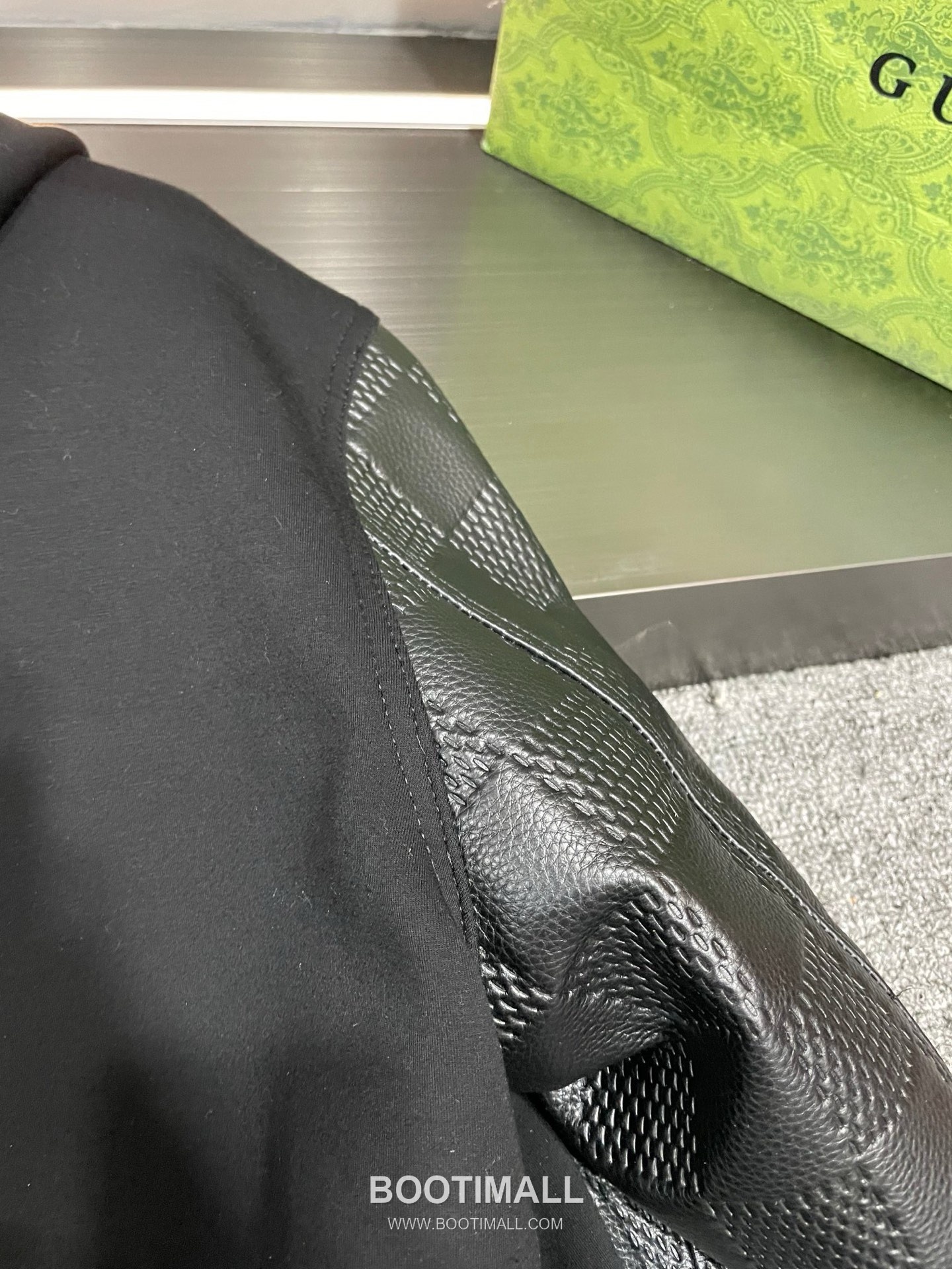 Louis Vuitton Damier-Embossed Hooded Cardigan Lambskin, Terry Cloth Zip-Up Hoodie 루이비통 다미에 엠보스 후드 가디건 양가죽, 테리 집업 12