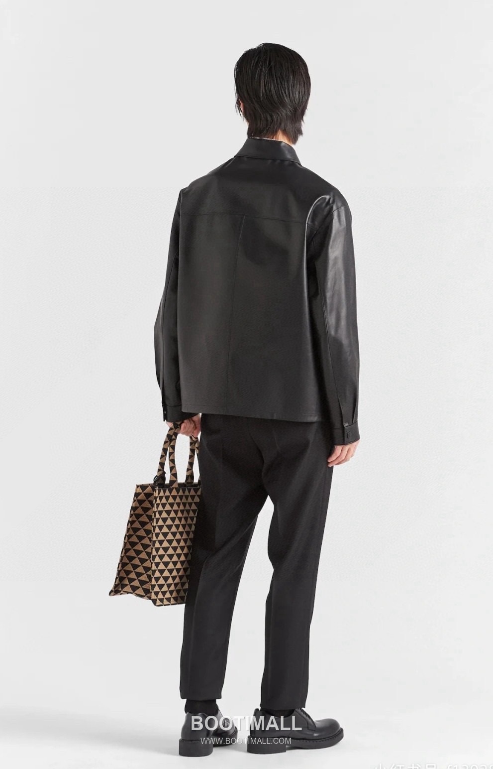 Prada Triangle Logo Leather Jacket Lambskin 프라다 트라이앵글 로고 레더 자켓 양가죽 3