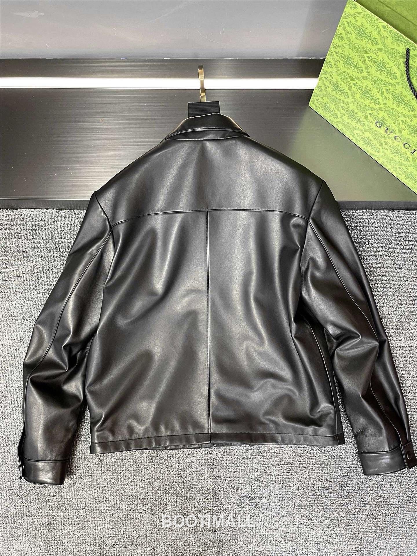 Prada Triangle Logo Leather Jacket Lambskin 프라다 트라이앵글 로고 레더 자켓 양가죽 8