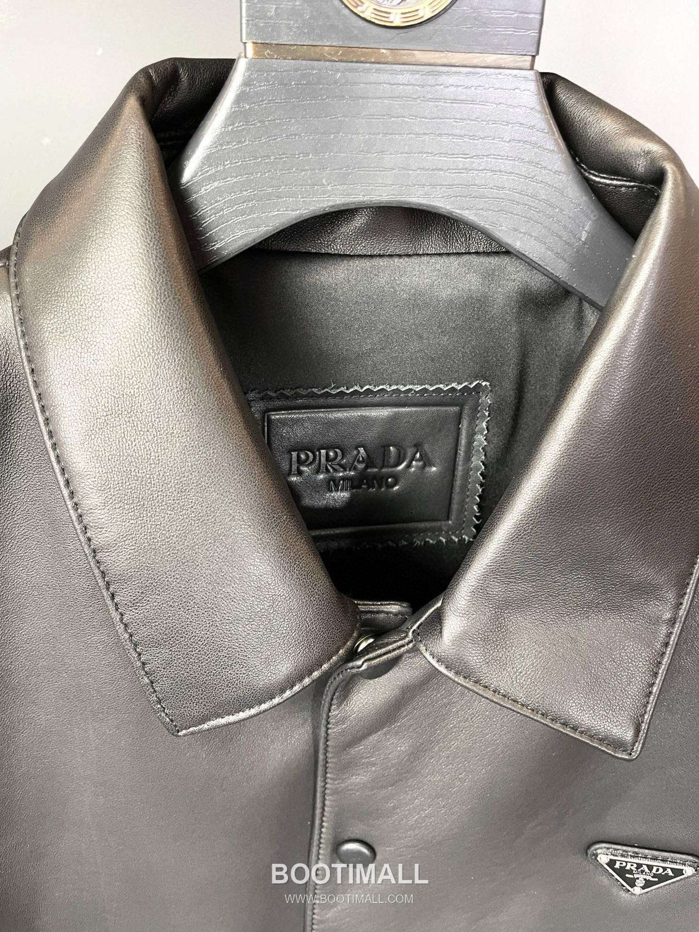 Prada Triangle Logo Leather Jacket Lambskin 프라다 트라이앵글 로고 레더 자켓 양가죽 20
