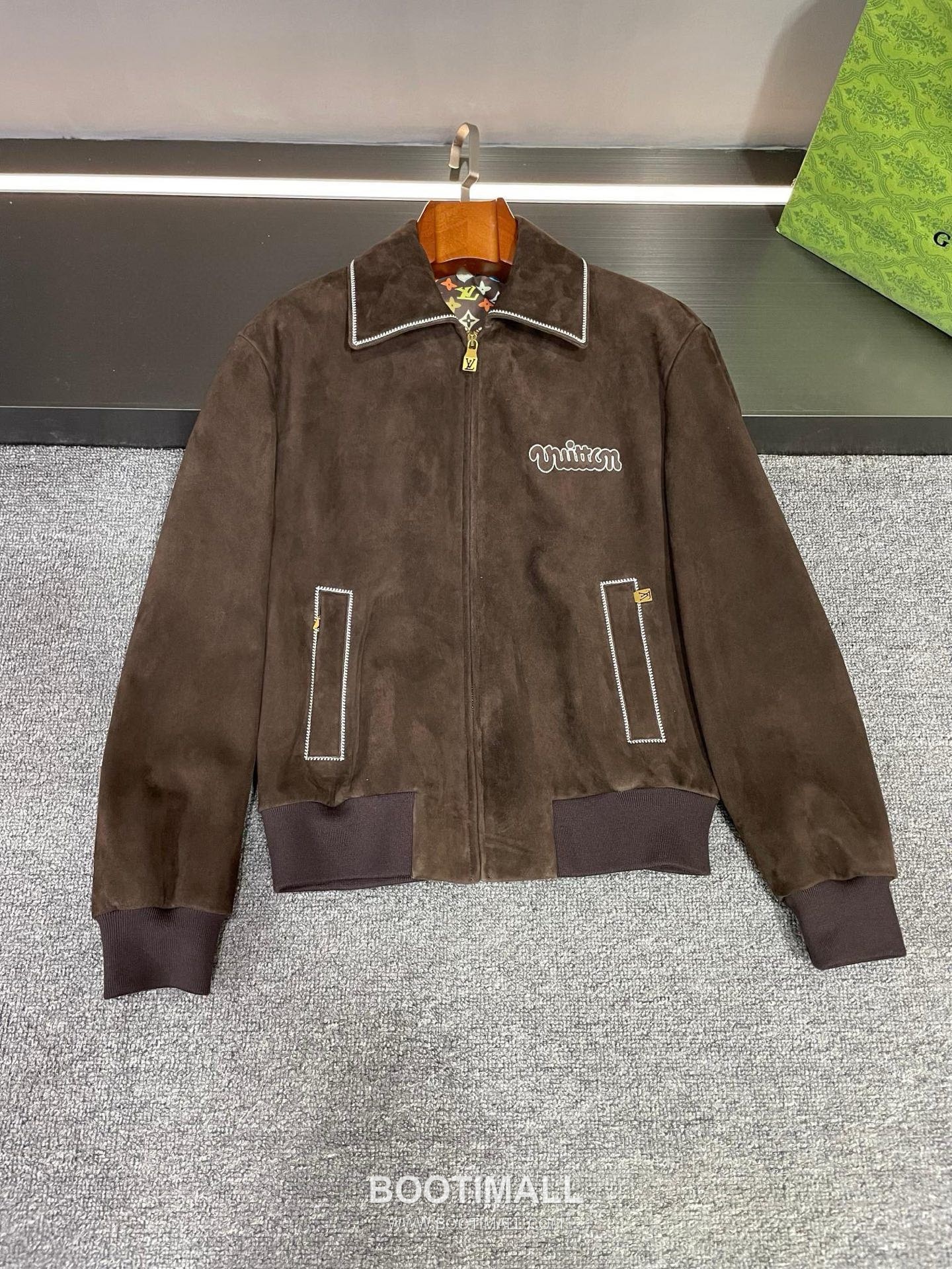 Louis Vuitton Suede Lambskin Leather Jacket Brown 루이비통 스웨이드 램스킨 레더 재킷 브라운 6