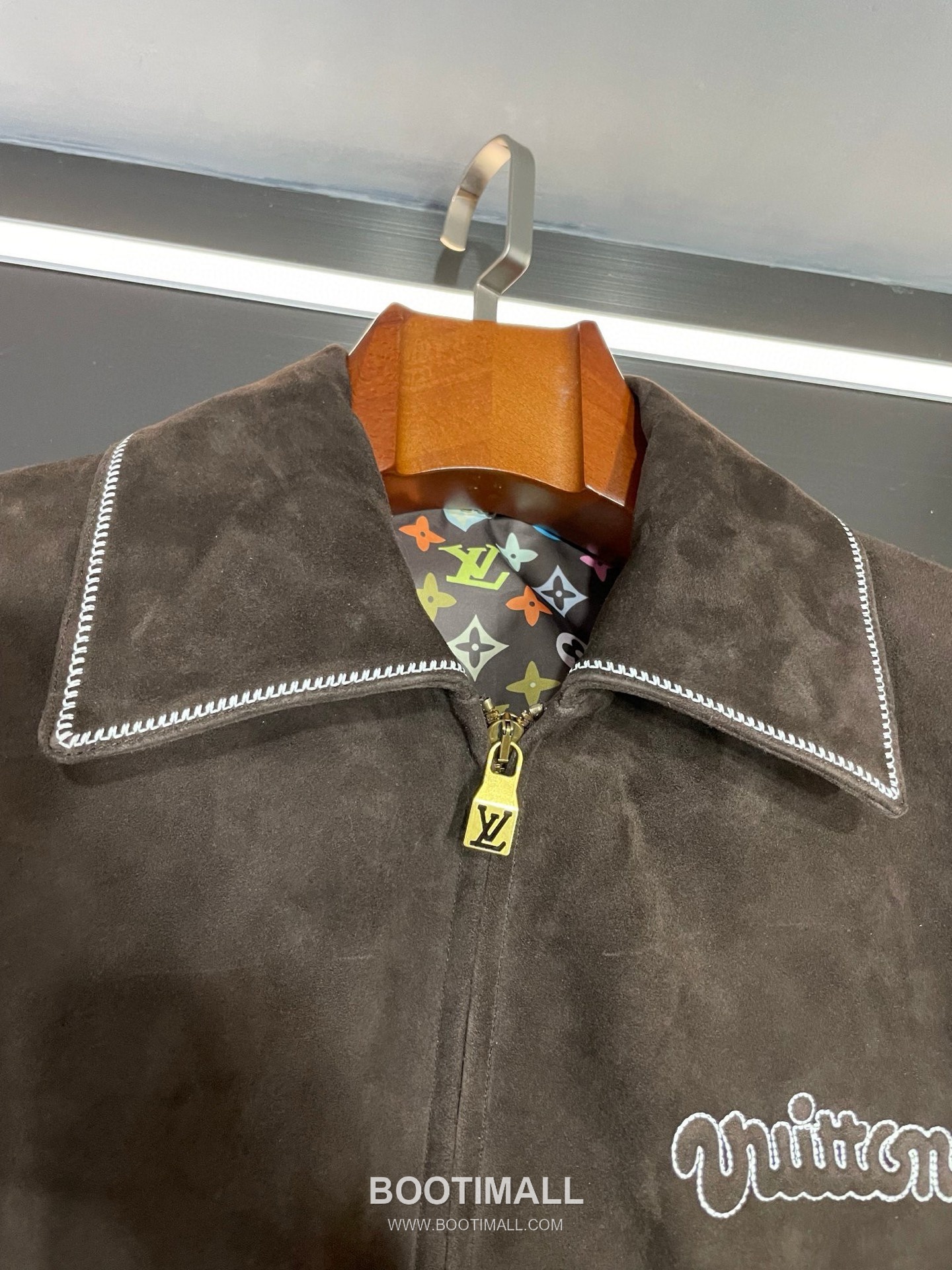 Louis Vuitton Suede Lambskin Leather Jacket Brown 루이비통 스웨이드 램스킨 레더 재킷 브라운 12
