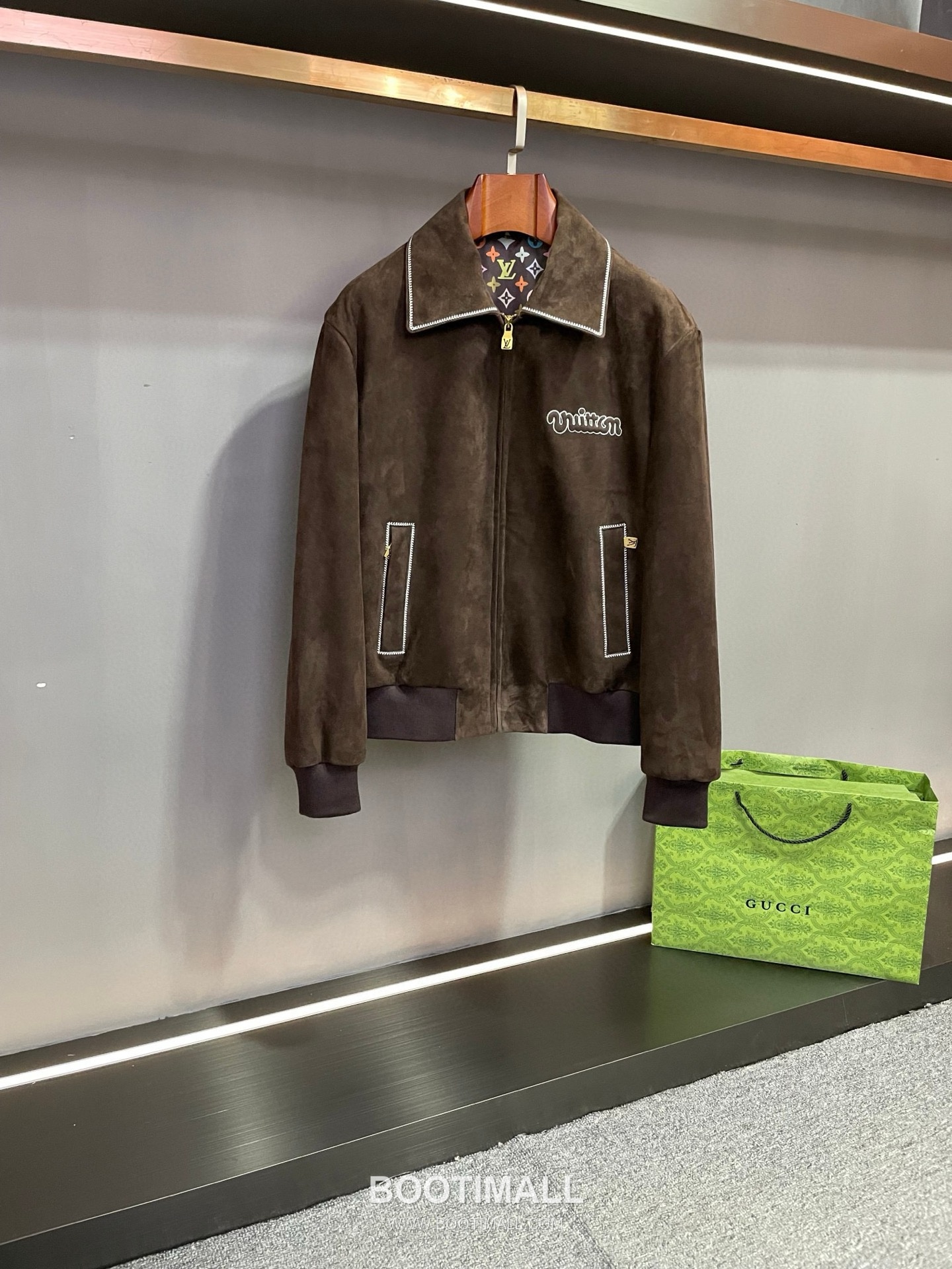 Louis Vuitton Suede Lambskin Leather Jacket Brown 루이비통 스웨이드 램스킨 레더 재킷 브라운 15