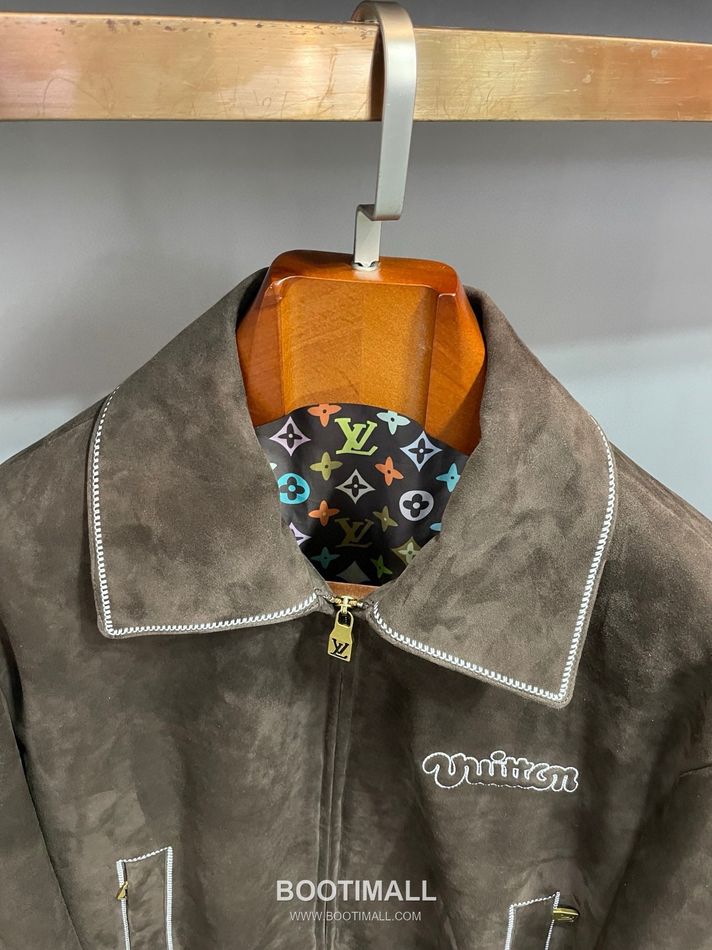 Louis Vuitton Suede Lambskin Leather Jacket Brown 루이비통 스웨이드 램스킨 레더 재킷 브라운 19