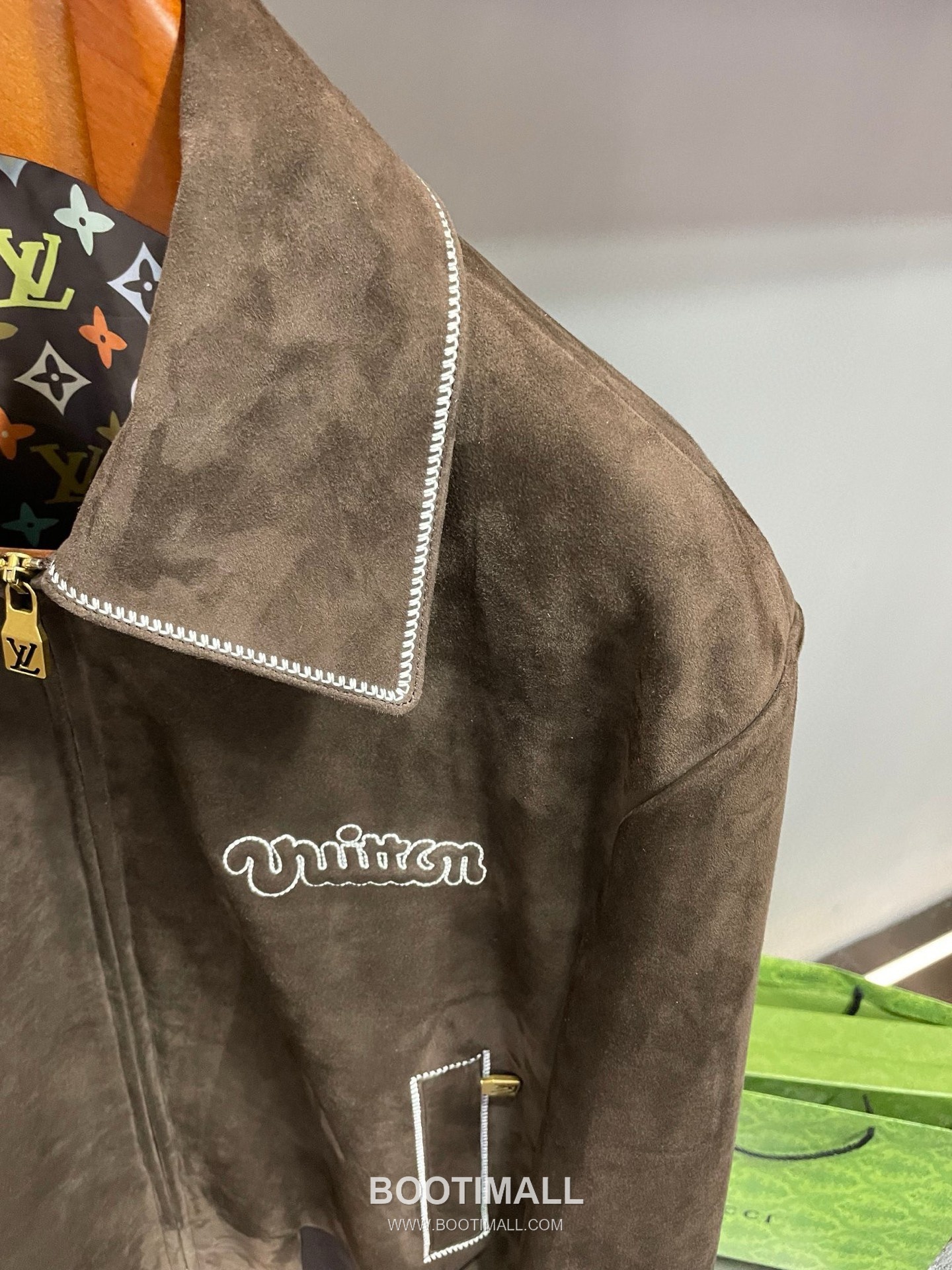 Louis Vuitton Suede Lambskin Leather Jacket Brown 루이비통 스웨이드 램스킨 레더 재킷 브라운 20