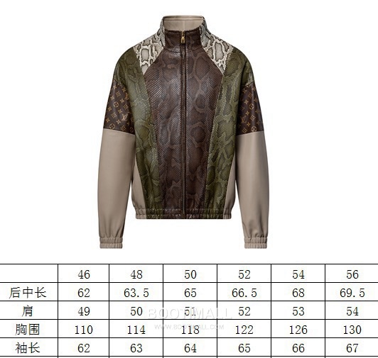 Louis Vuitton Snakeskin-Effect Leather Jacket Lambskin 루이비통 스네이크 이펙트 레더 재킷 양가죽 1
