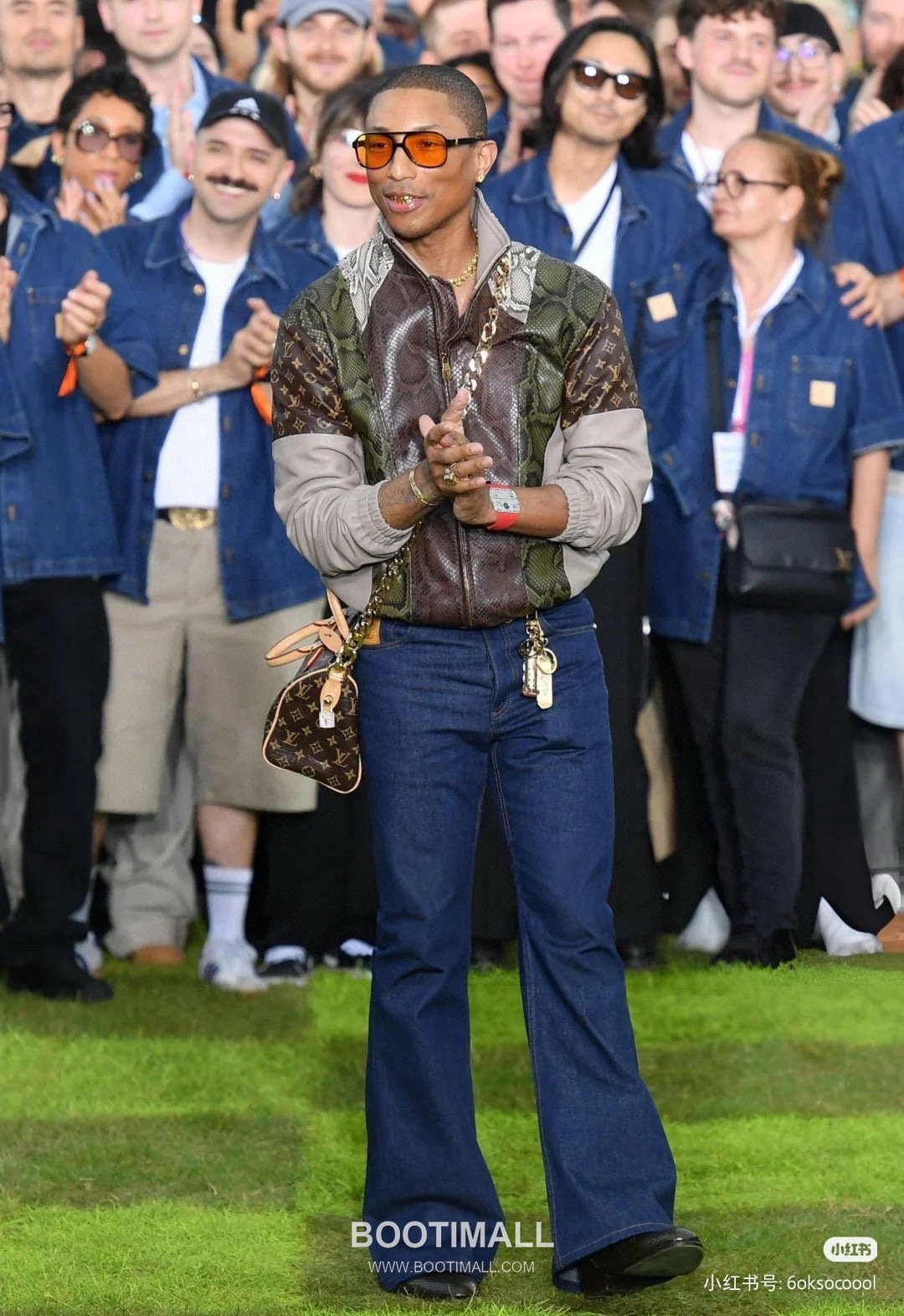 Louis Vuitton Snakeskin-Effect Leather Jacket Lambskin 루이비통 스네이크 이펙트 레더 재킷 양가죽 3