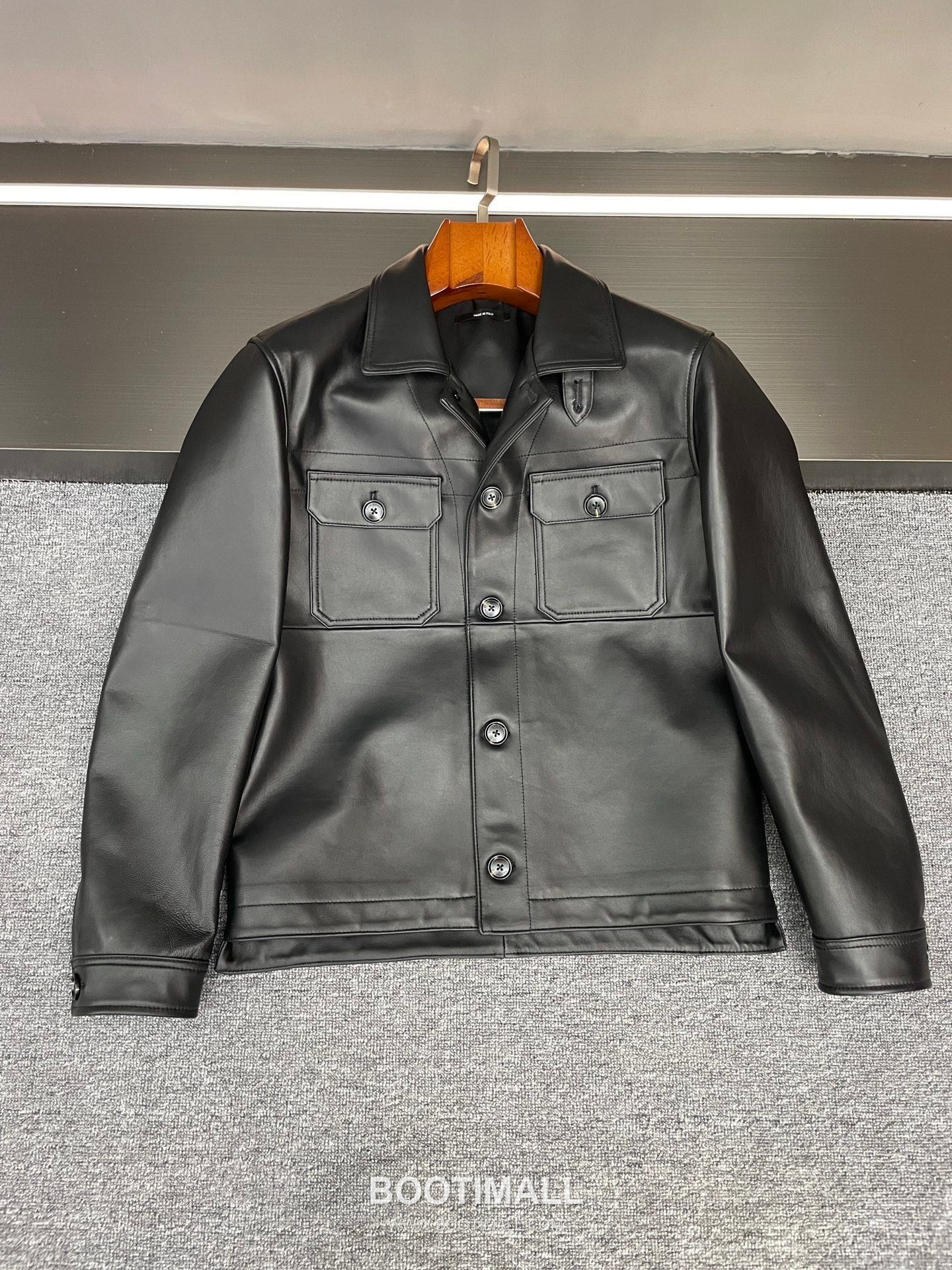 Tom Ford S/S Leather Flight Jacket Lambskin Black 톰포드 톰 SS 레더 플라이트 재킷 양가죽 블랙 5