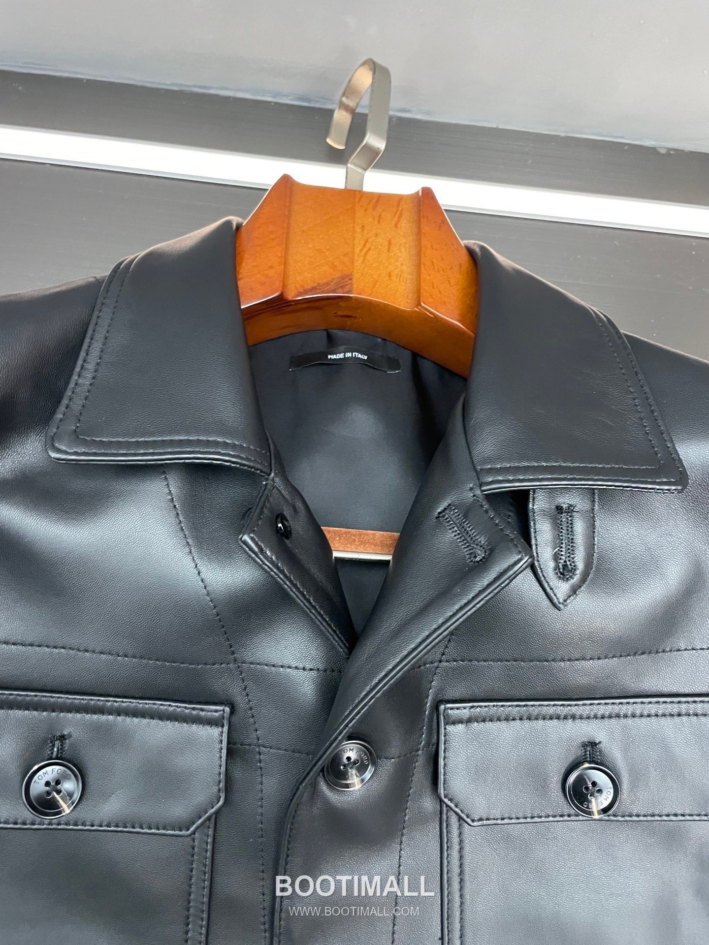 Tom Ford S/S Leather Flight Jacket Lambskin Black 톰포드 톰 SS 레더 플라이트 재킷 양가죽 블랙 9