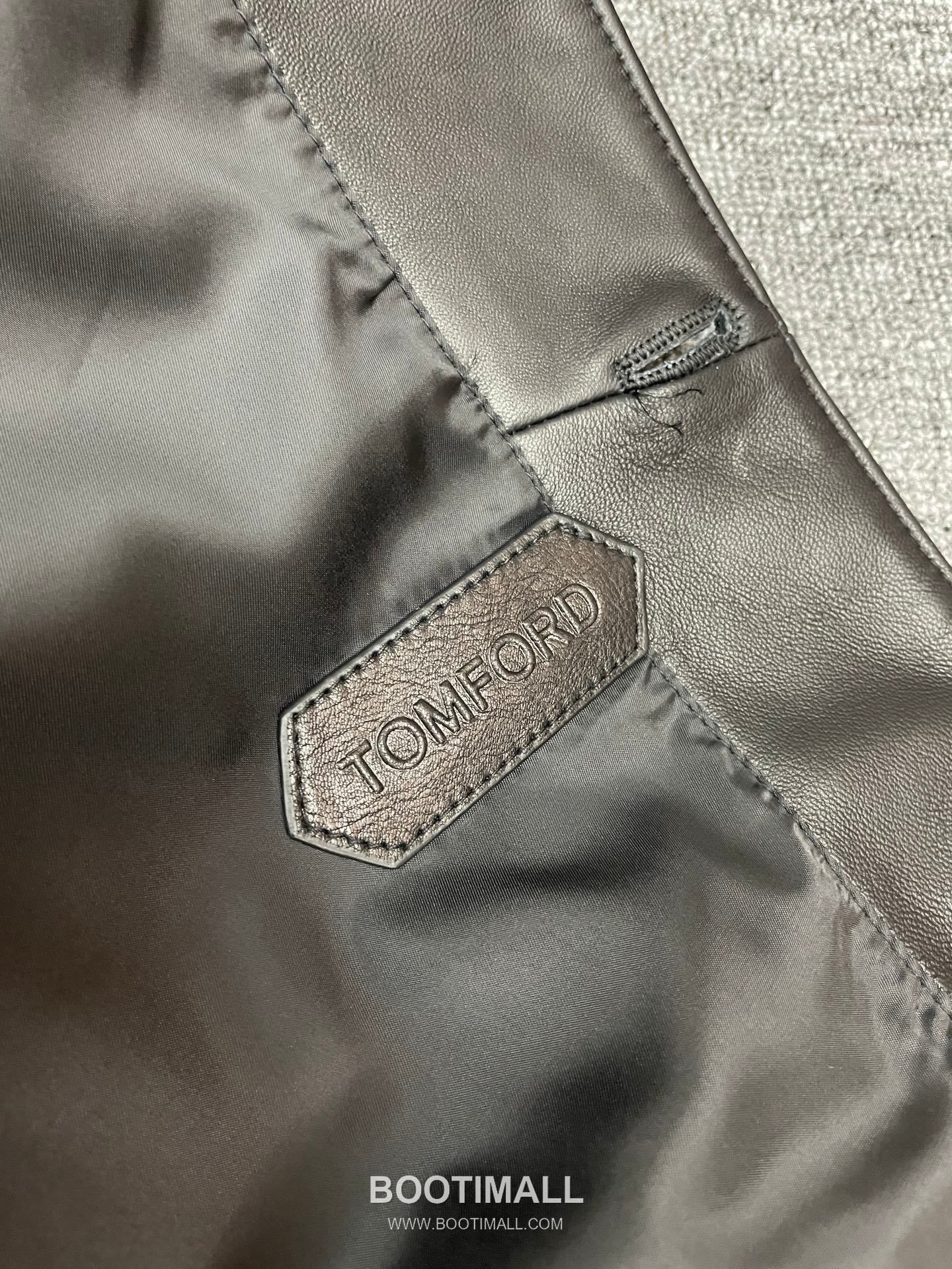 Tom Ford S/S Leather Flight Jacket Lambskin Black 톰포드 톰 SS 레더 플라이트 재킷 양가죽 블랙 13