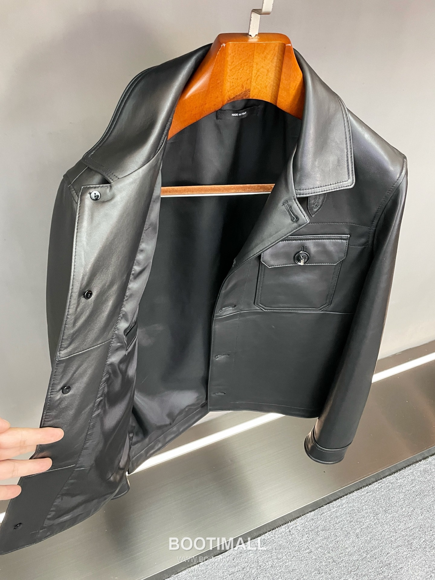 Tom Ford S/S Leather Flight Jacket Lambskin Black 톰포드 톰 SS 레더 플라이트 재킷 양가죽 블랙 16