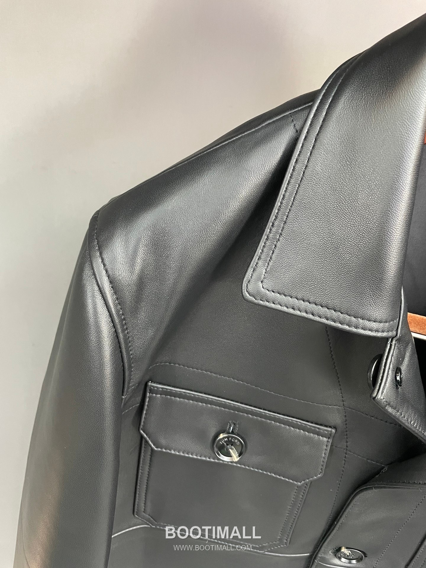 Tom Ford S/S Leather Flight Jacket Lambskin Black 톰포드 톰 SS 레더 플라이트 재킷 양가죽 블랙 18