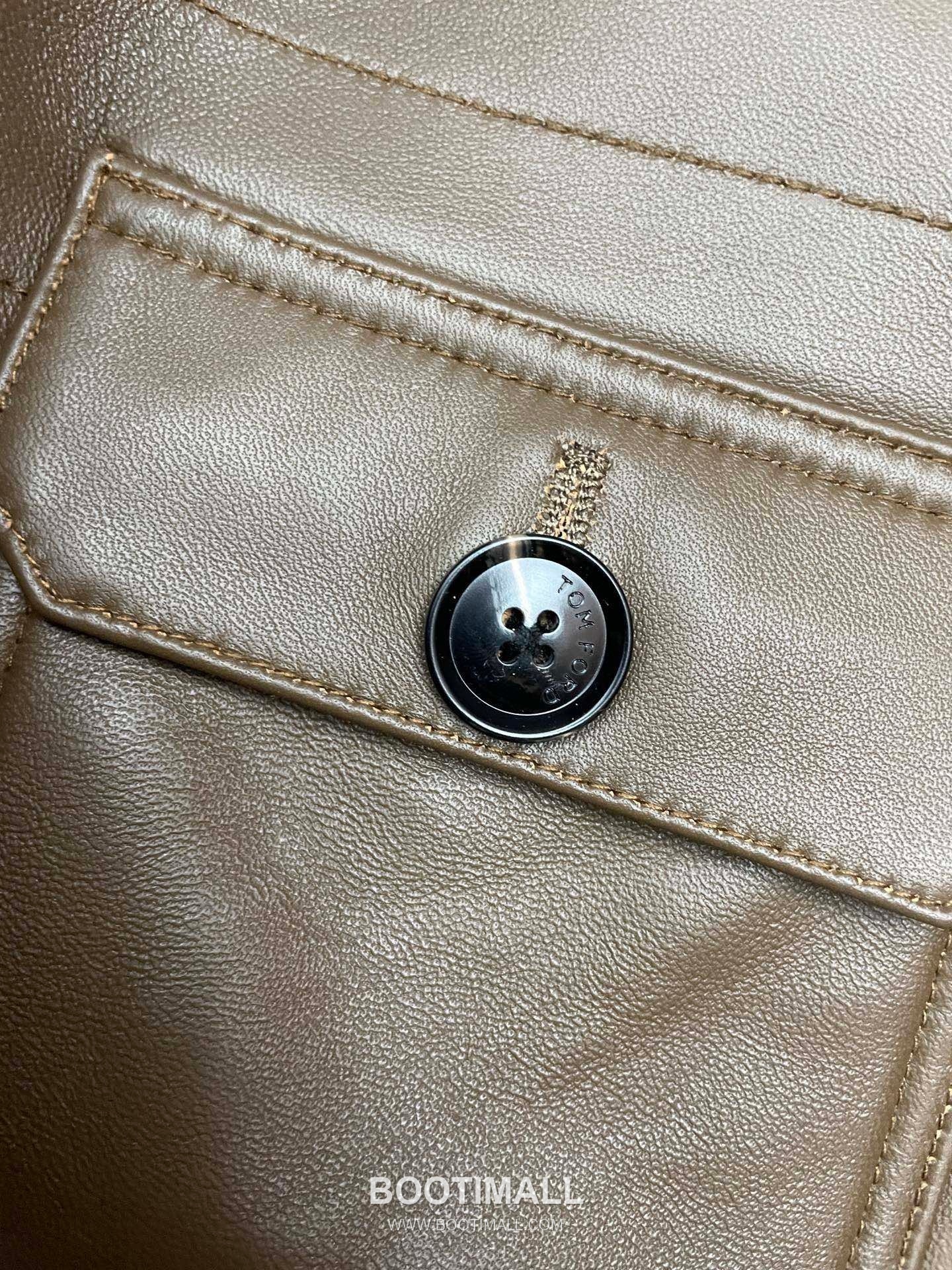 Tom Ford S/S Leather Flight Jacket Lambskin Black 톰포드 톰 SS 레더 플라이트 재킷 양가죽 블랙 8