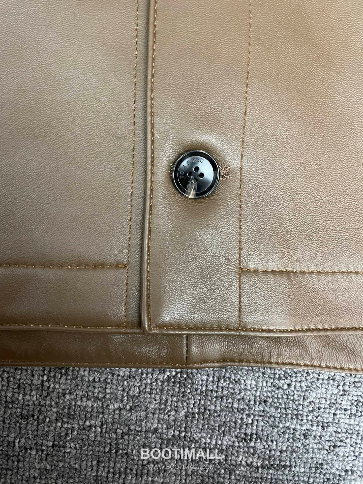 Tom Ford S/S Leather Flight Jacket Lambskin Black 톰포드 톰 SS 레더 플라이트 재킷 양가죽 블랙 9