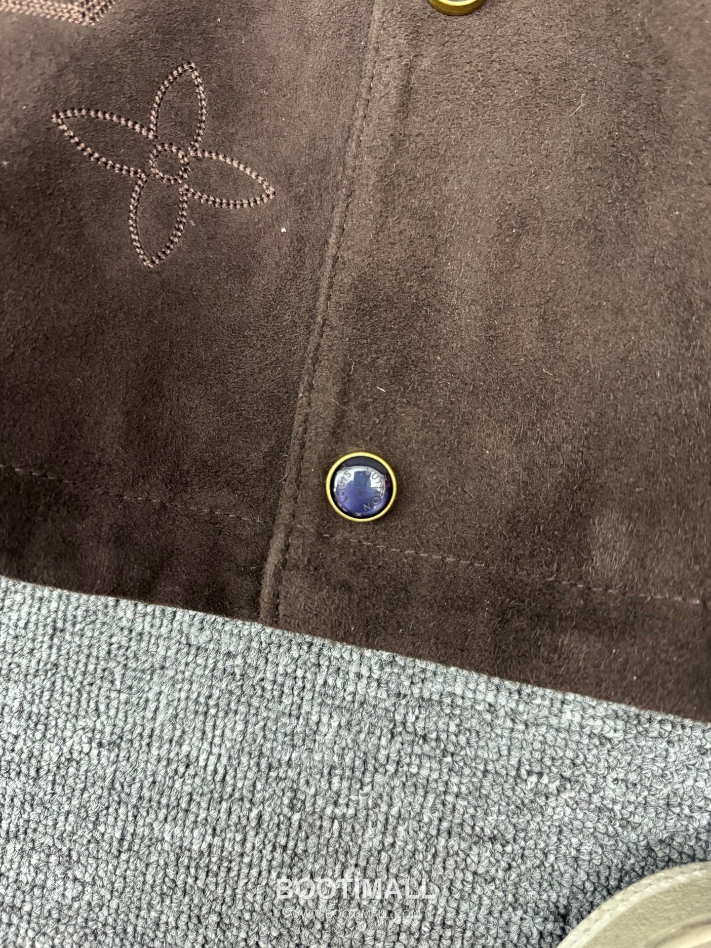 Louis Vuitton Monogram Embroidered Suede Lambskin Outerwear Brown Jacket 루이비통 모노그램 자수 스웨이드 양가죽 아우터 브라운 자켓 10