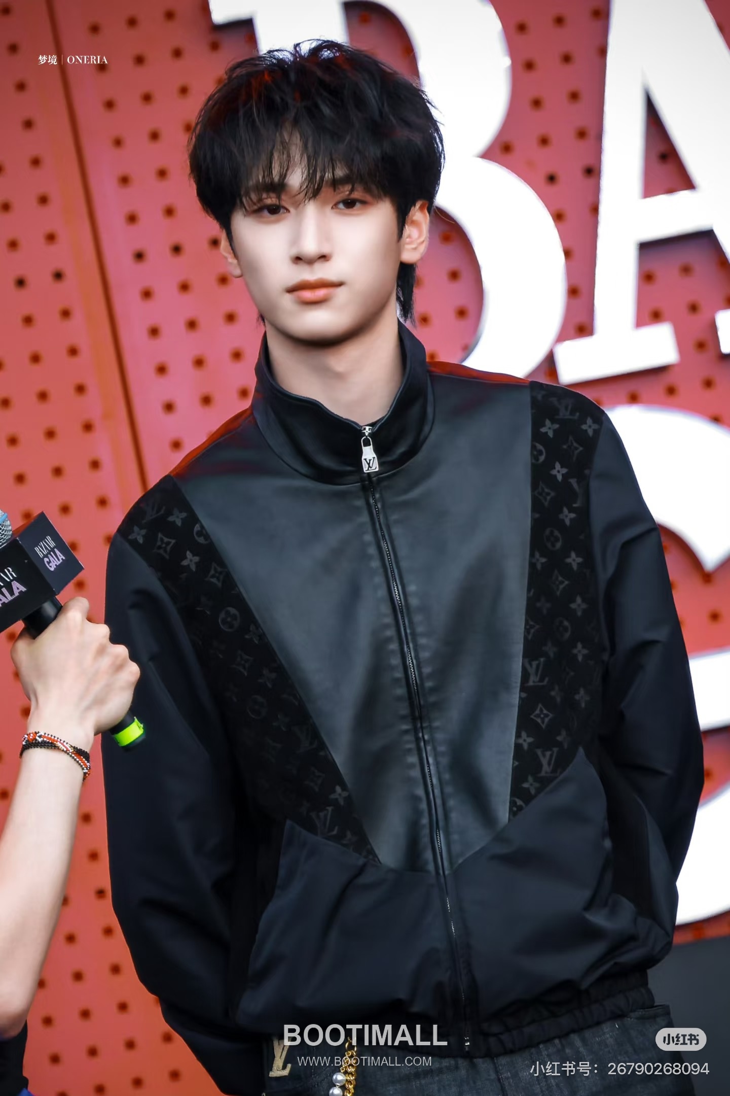 Louis Vuitton Lambskin Panel Jacket Lambskin, Polyester Black 루이비통 램스킨 패널 재킷 양가죽, 폴리에스터 블랙 1