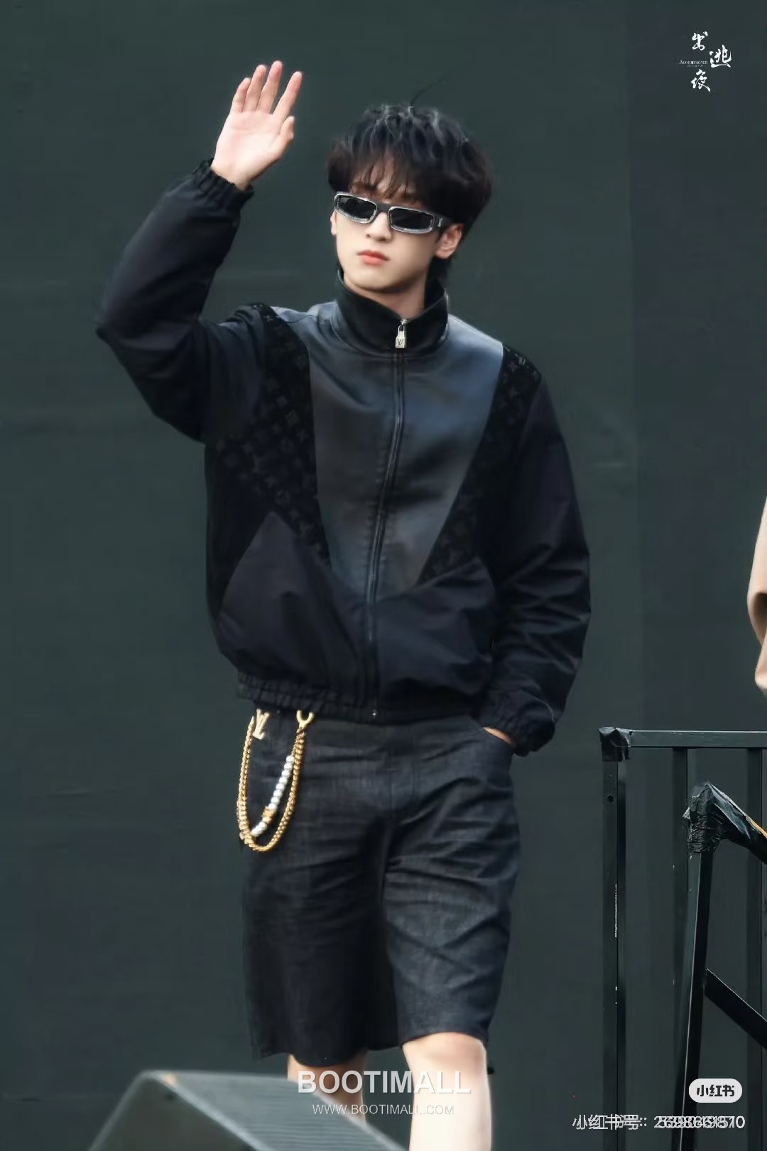 Louis Vuitton Lambskin Panel Jacket Lambskin, Polyester Black 루이비통 램스킨 패널 재킷 양가죽, 폴리에스터 블랙 3