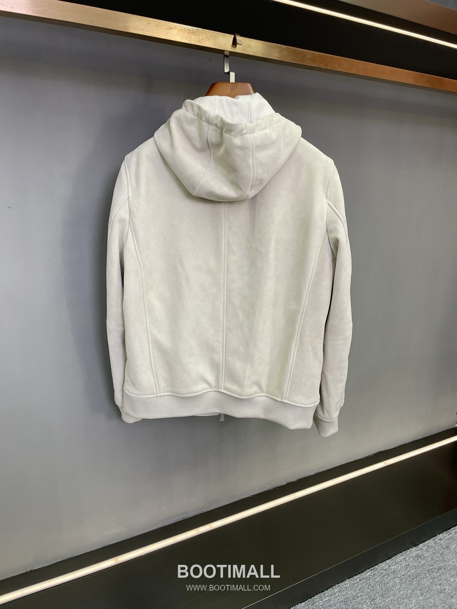 Brunello Cucinelli Suede Lambskin Hooded Black Jacket 브루넬로 쿠치넬리 스웨이드 램스킨 후드 블랙 자켓 3